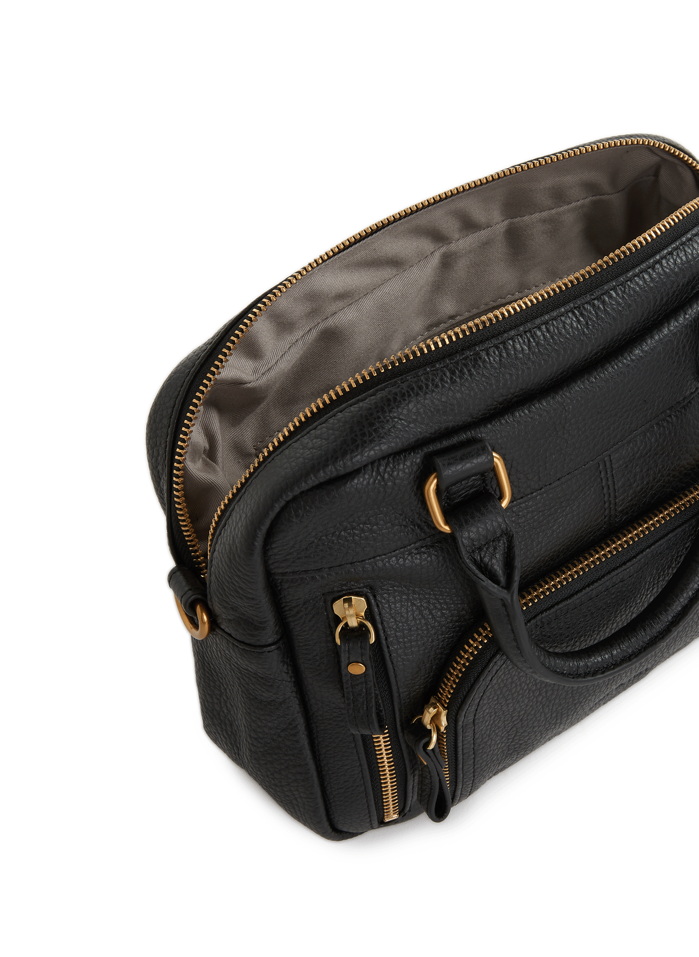 Mini Macy leather handbag  NAT & NIN Black