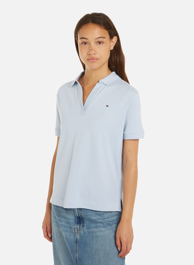 Lyocell and cotton polo shirt  TOMMY HILFIGER
