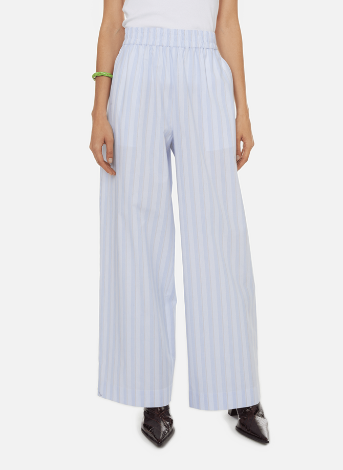 Striped cotton trousers REMAIN