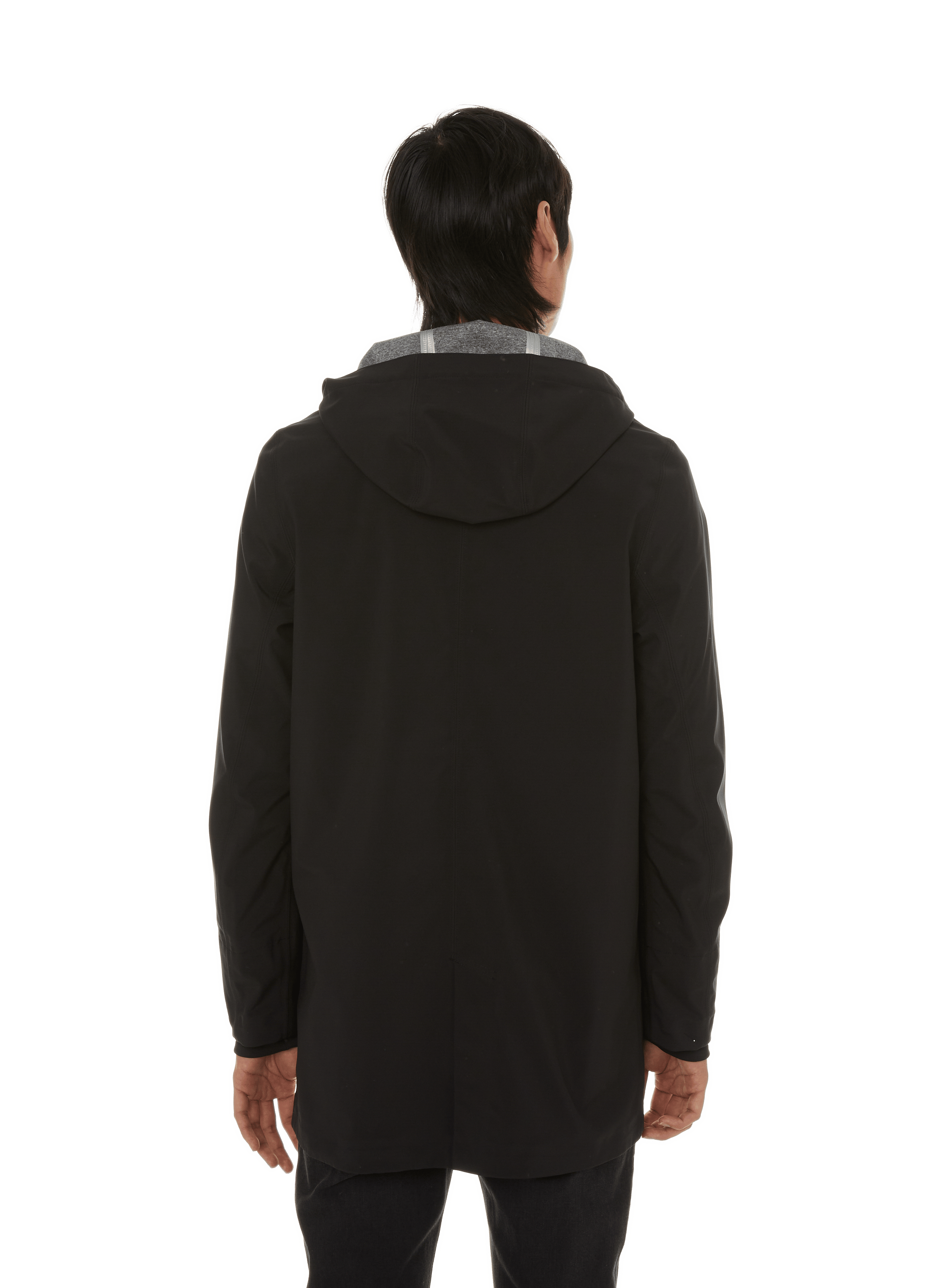 Veste droite à capuche  K-WAY Noir