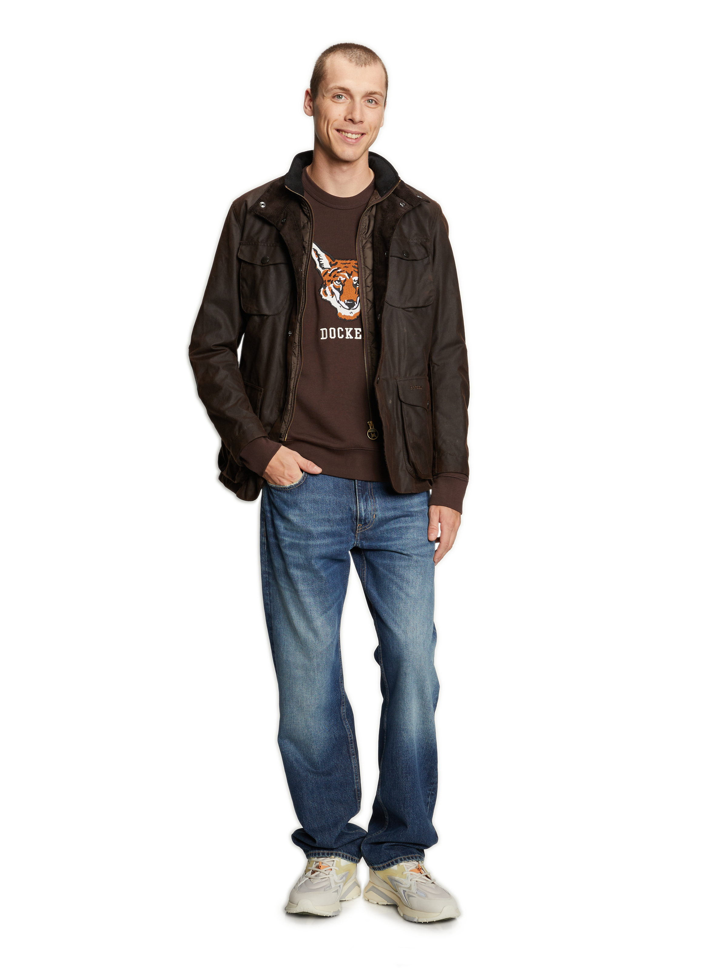 Sweatshirt en coton DOCKERS Marron