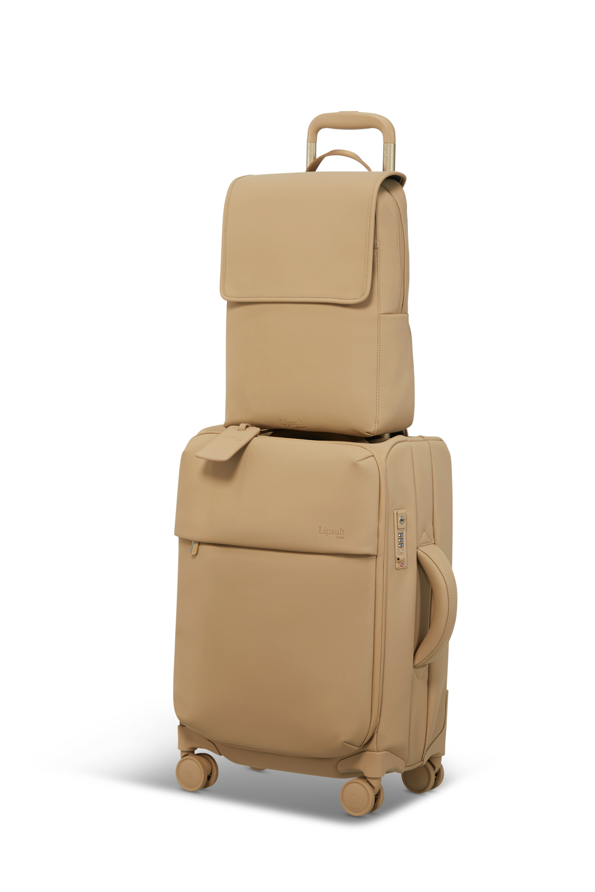 Lost in berlin sac à dos square LIPAULT PARIS Beige