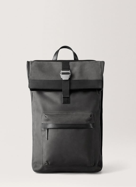 Sac à dos 'City-hopper' en cuir nubuck Gris by CARL FRIEDRIK CARL FRIEDRIK Sac à dos 'City-hopper' en cuir nubuck Gris
