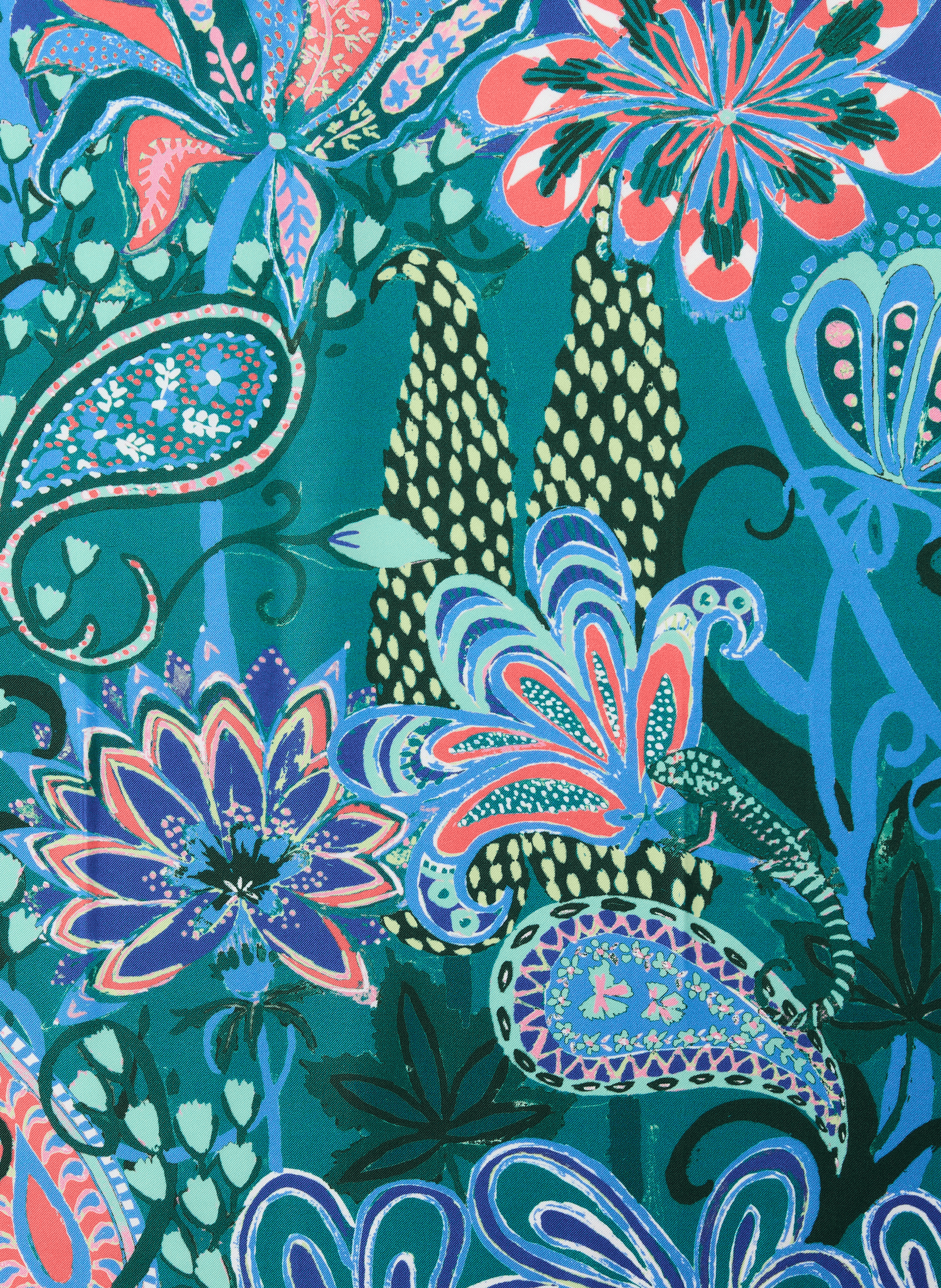 Foulard Fanny en soie  PETRUSSE Bleu