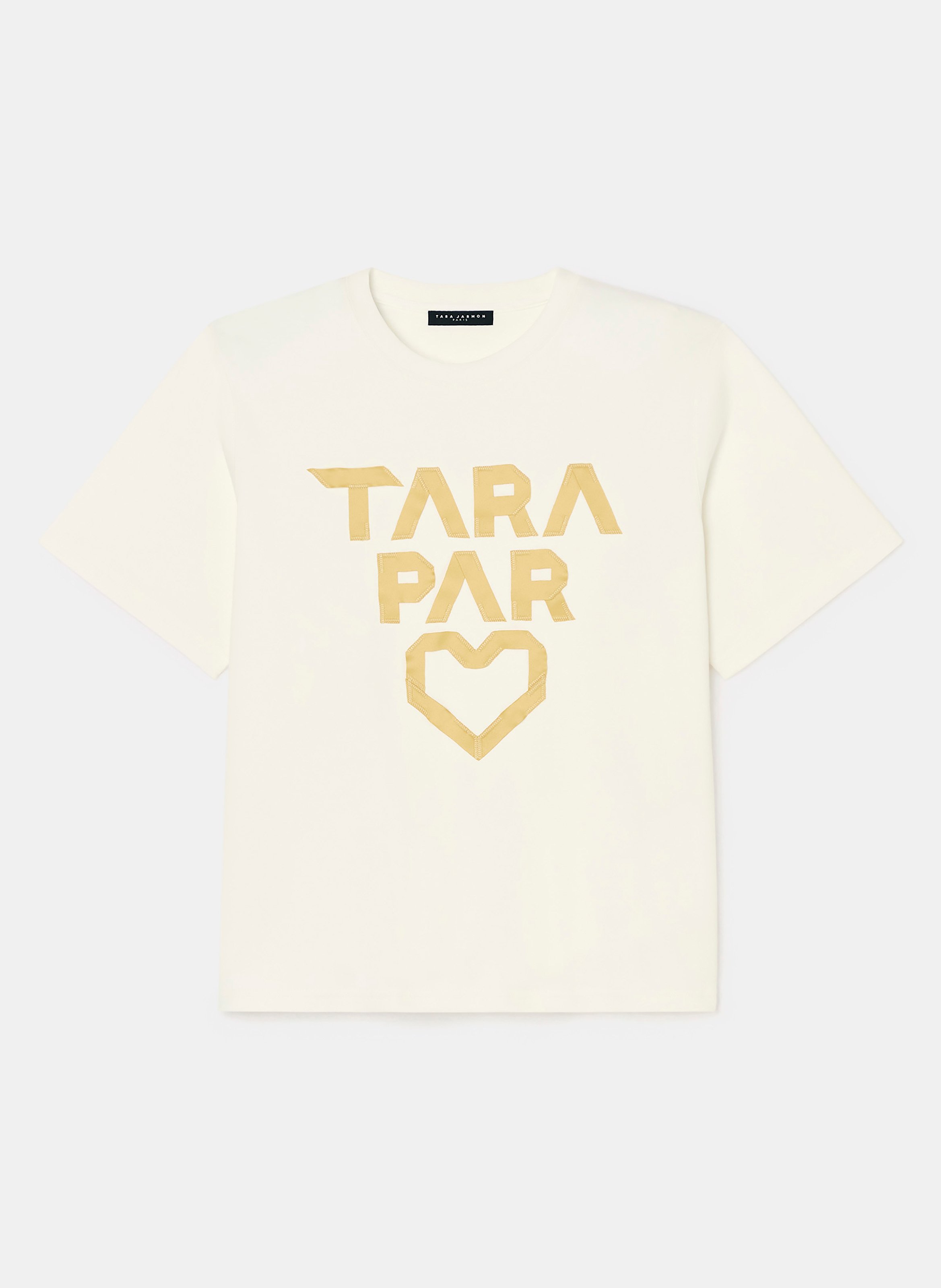 T-shirt trefle TARA JARMON Jaune