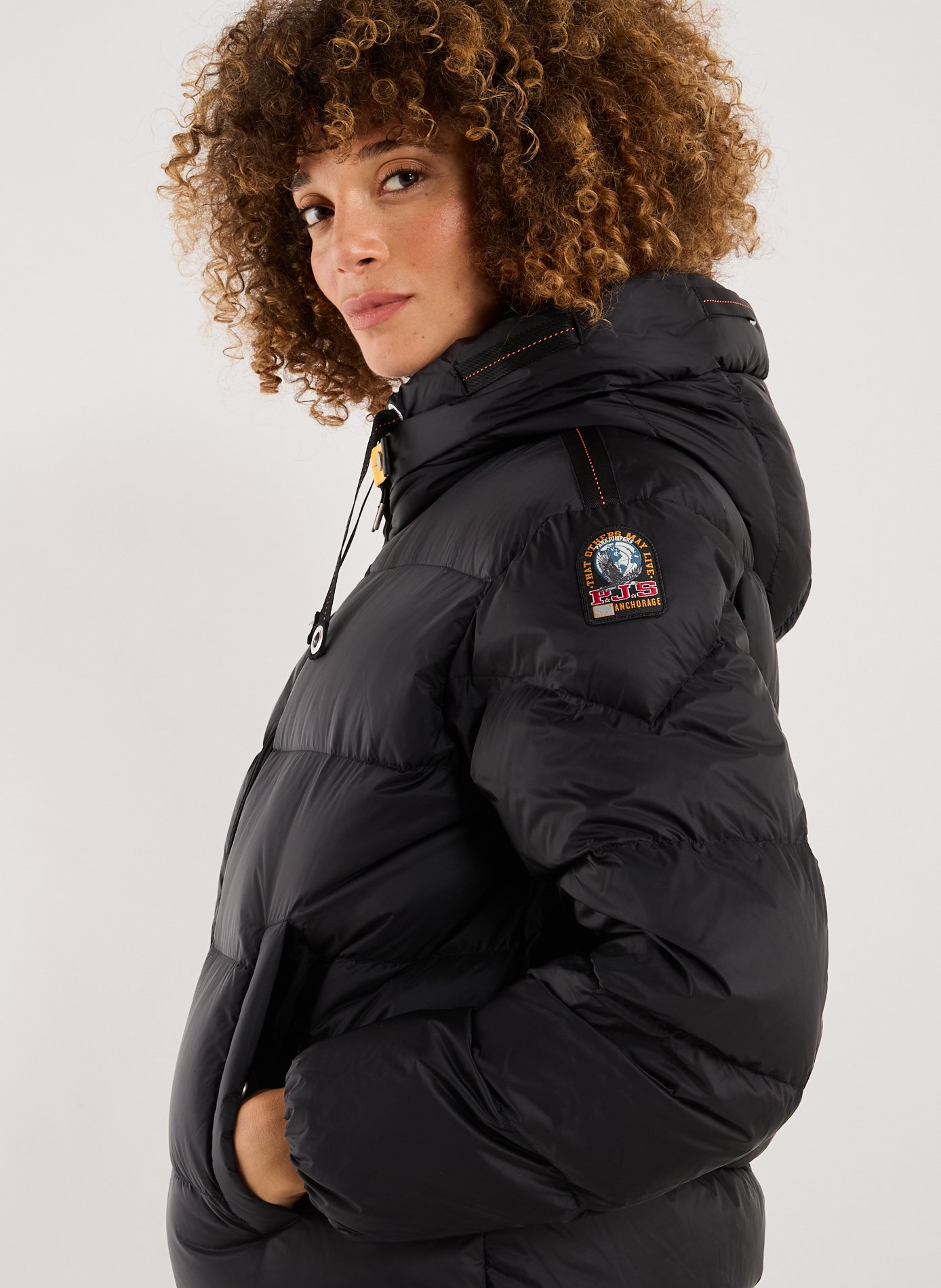 Doudoune Tilly à capuche matelassée PARAJUMPERS Noir