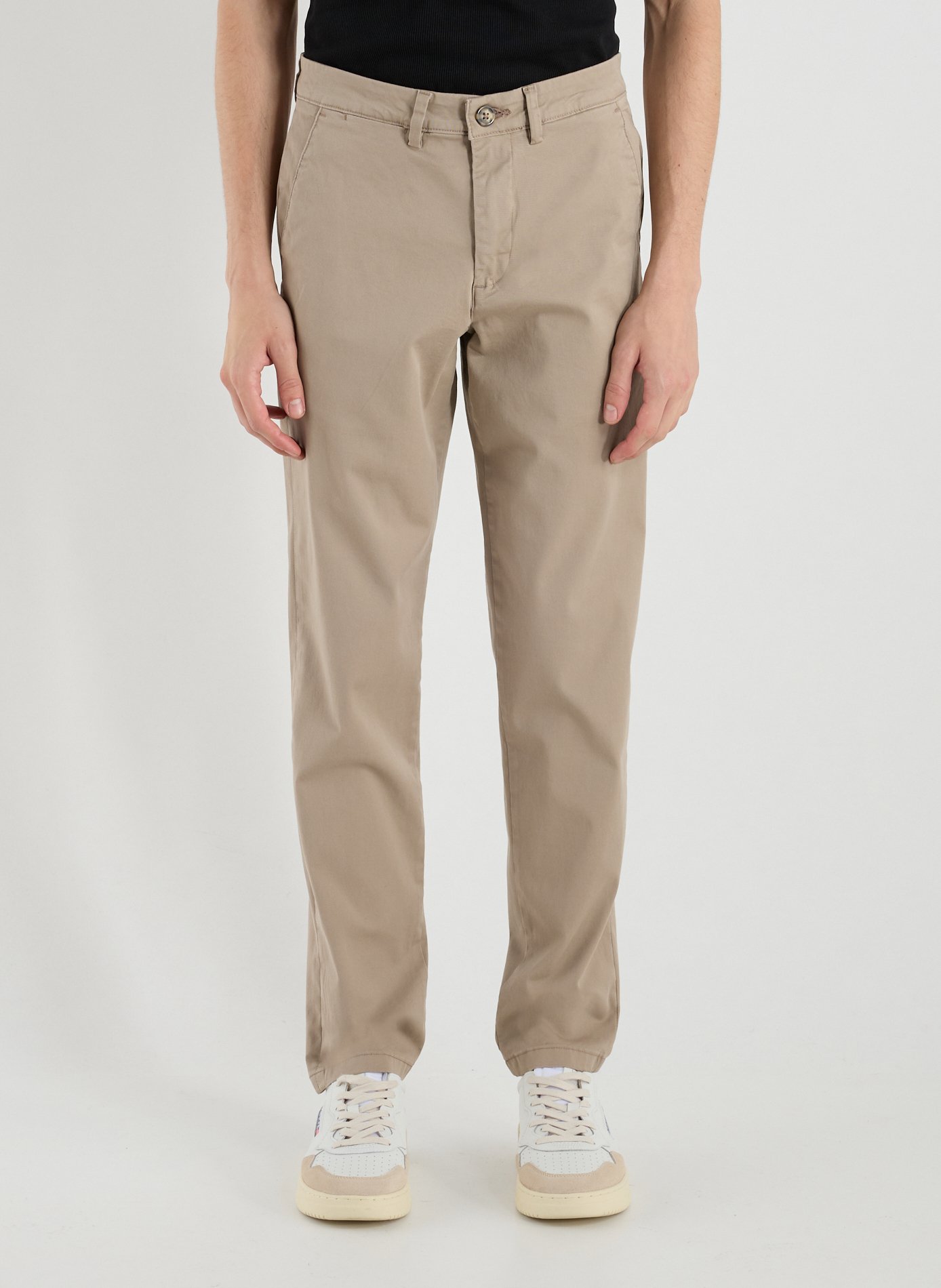 SELECTED Pantalon en coton Beige