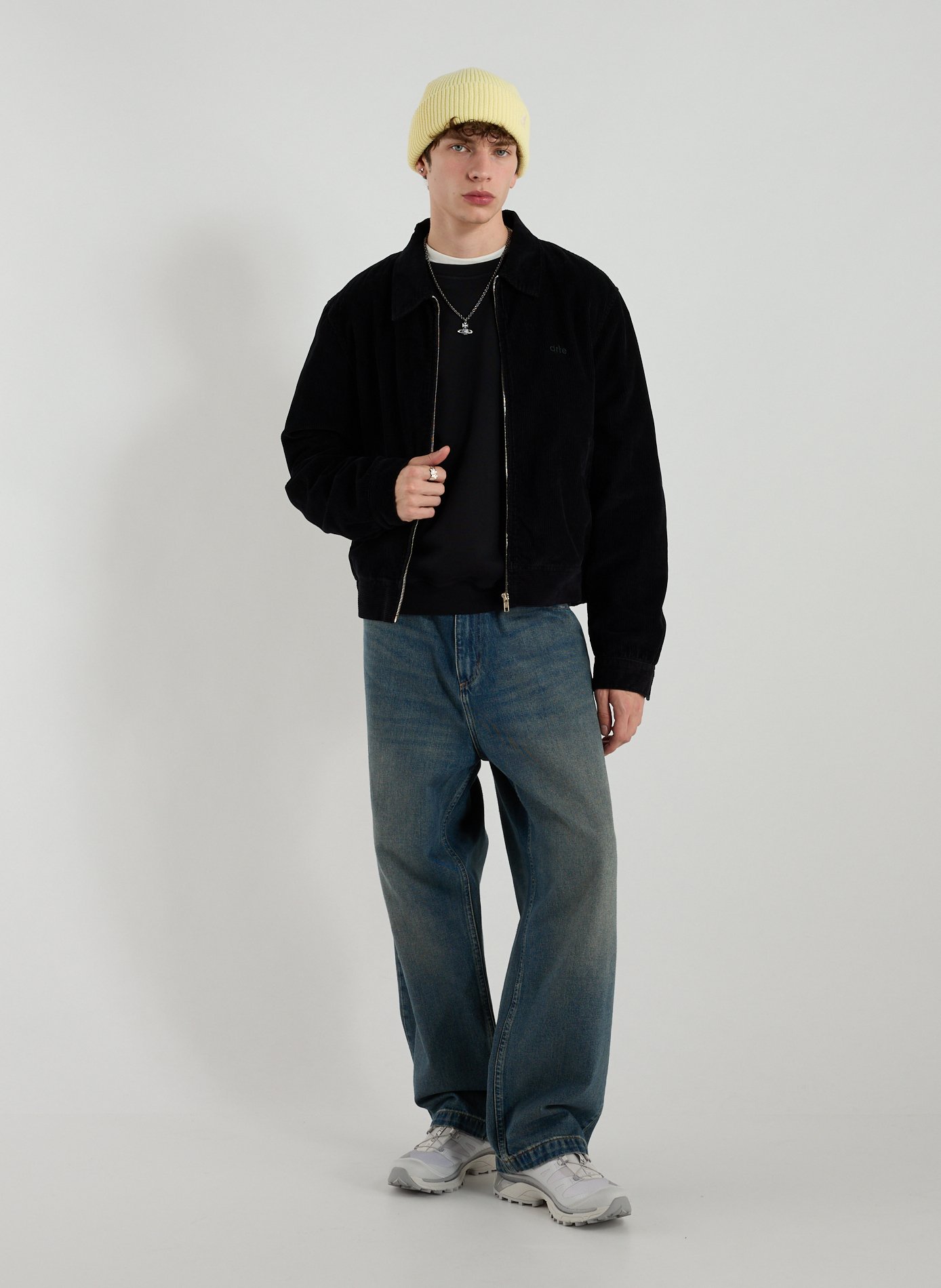 Jacket with classic cotton collar ARTE ANTWERP Black