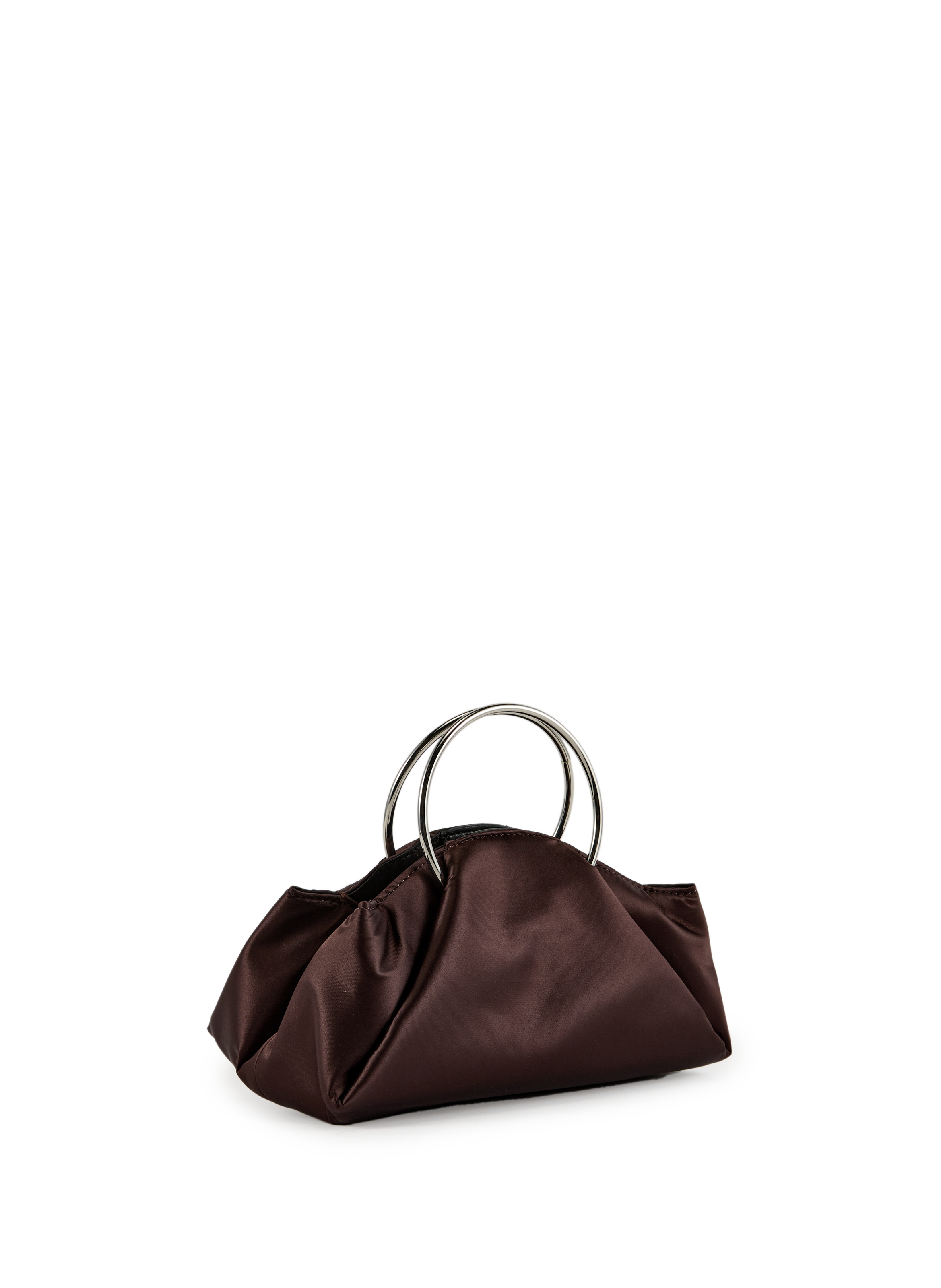 Satin handbag TOPSHOP Brown