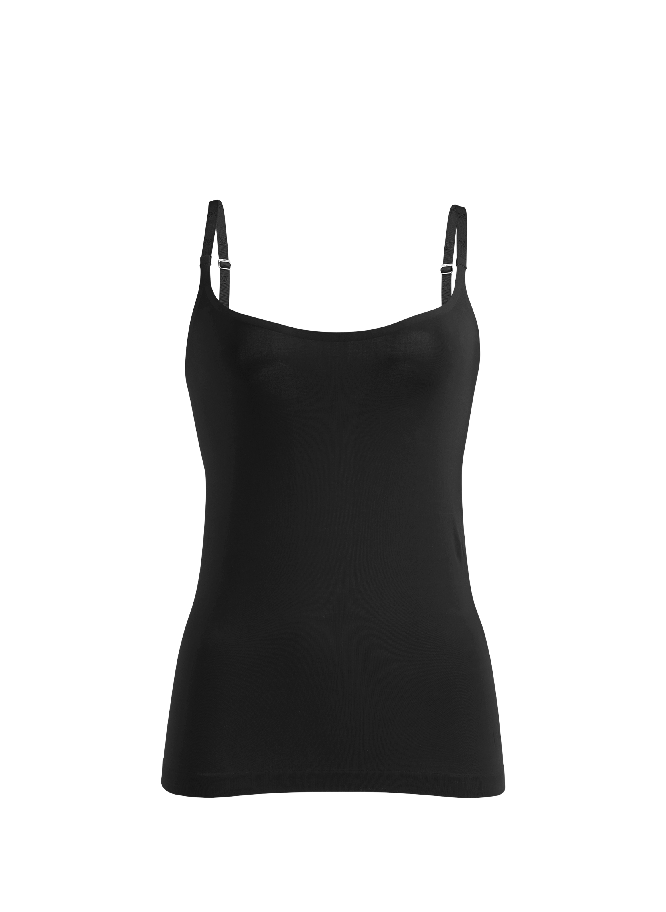 Tank top with adjustable straps Black
