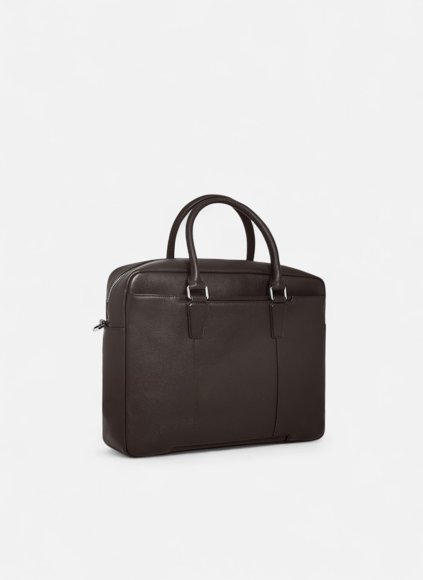 Porte documents 15" marceau en cuir grainé moyen modèle LE TANNEUR Marron