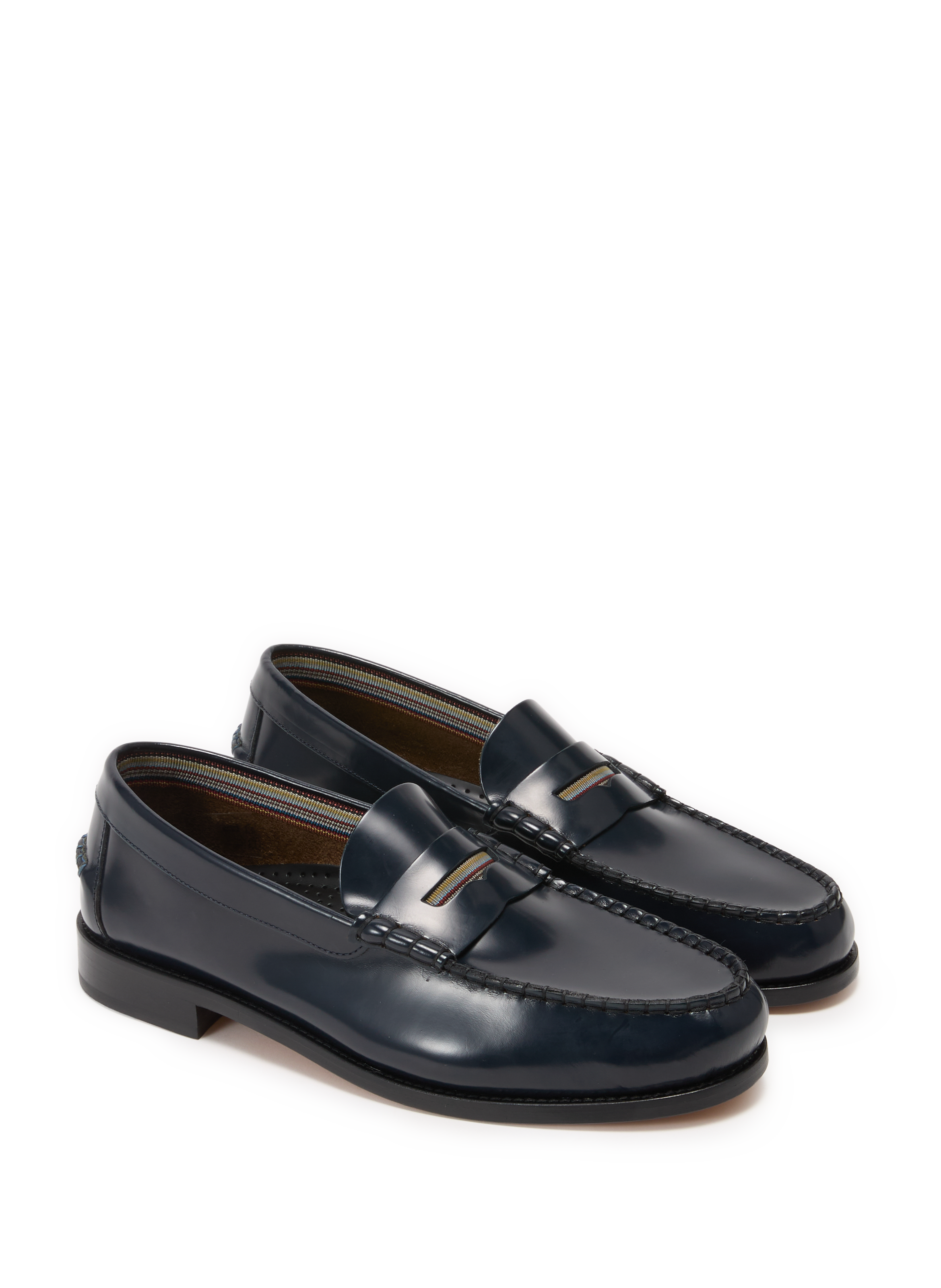 Lido calfskin leather moccasins PAUL SMITH Blue