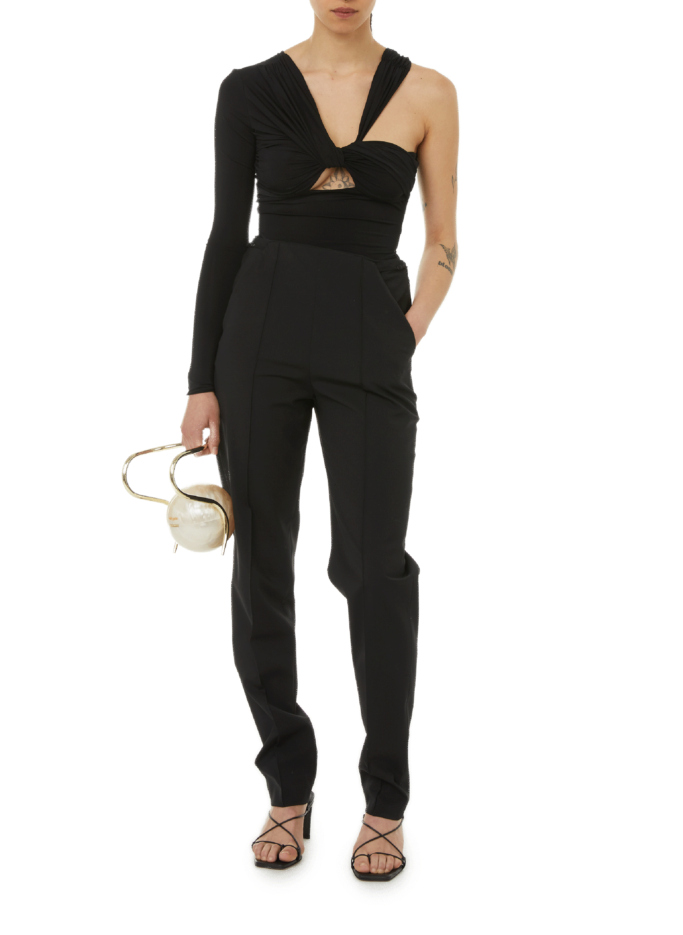 Asymmetric top NENSI DOJAKA Black