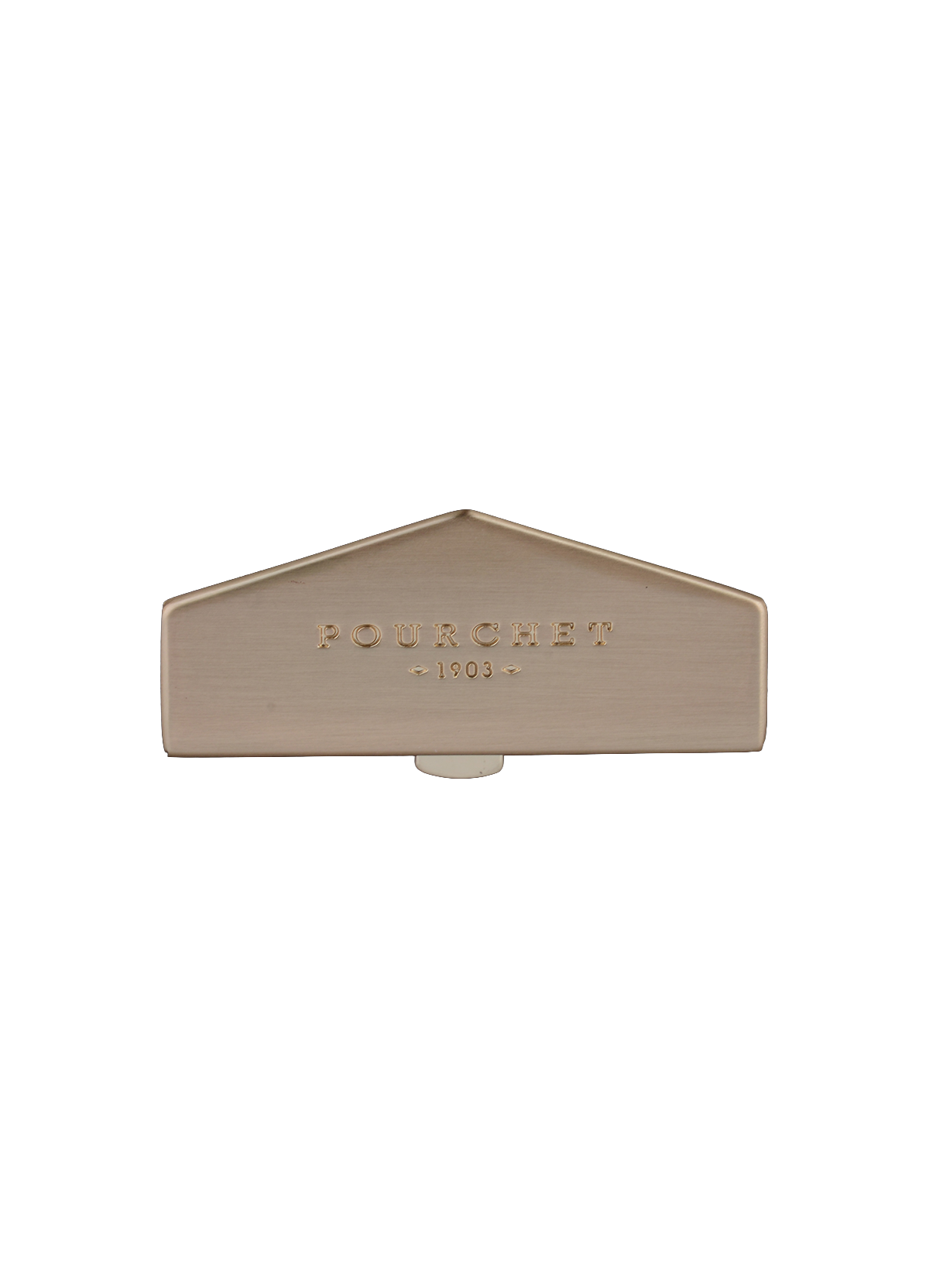 Anjou Daim | Sac porté épaule MM en suede / cuir POURCHET Marron