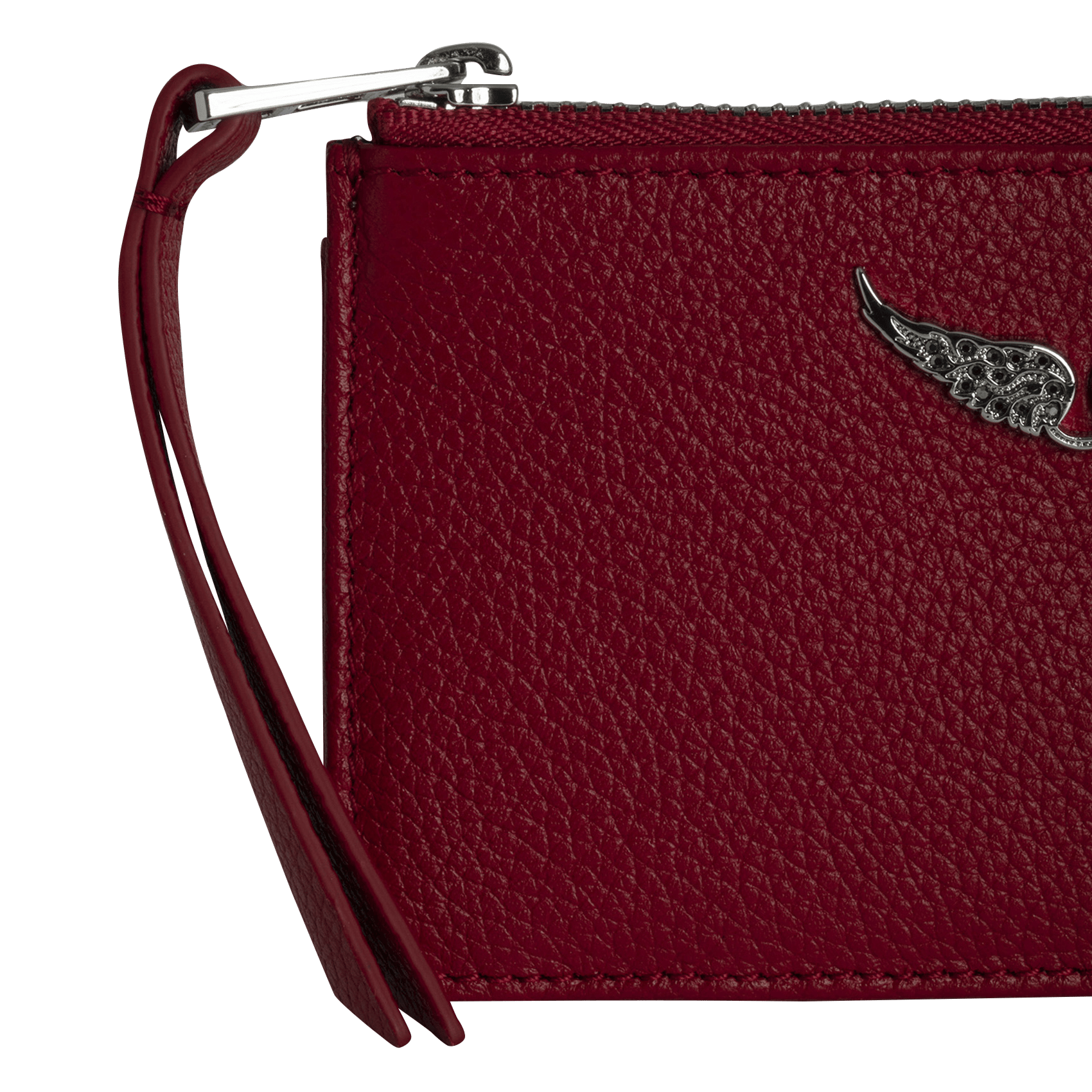 Porte-cartes en cuir zv card ZADIG&VOLTAIRE Rose