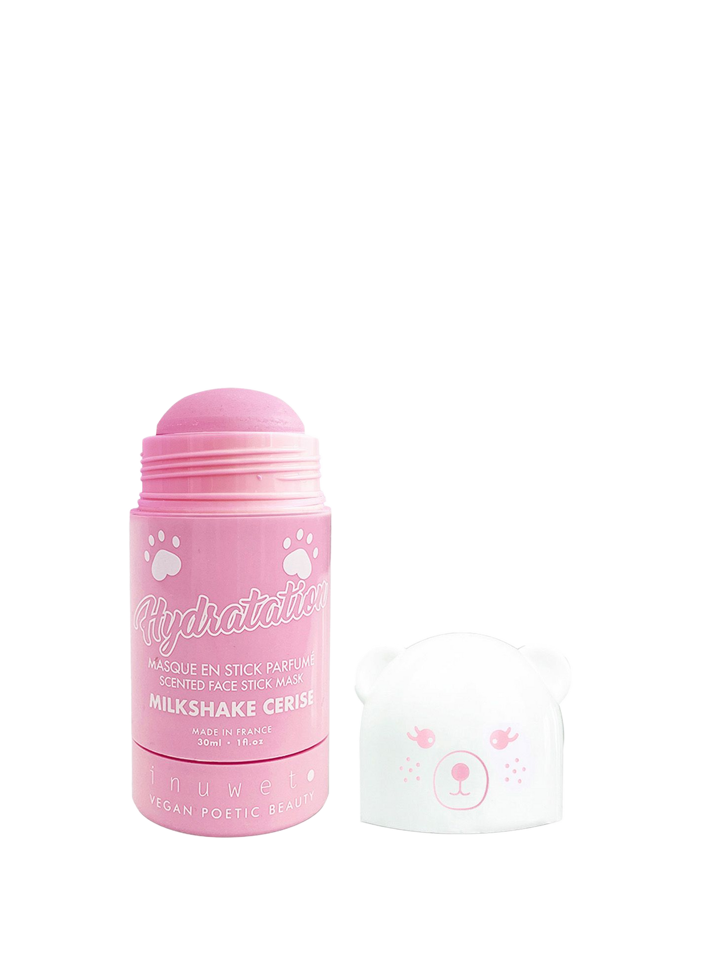 Masque argile hydratant en stick - Milkshake cerise INUWET No color