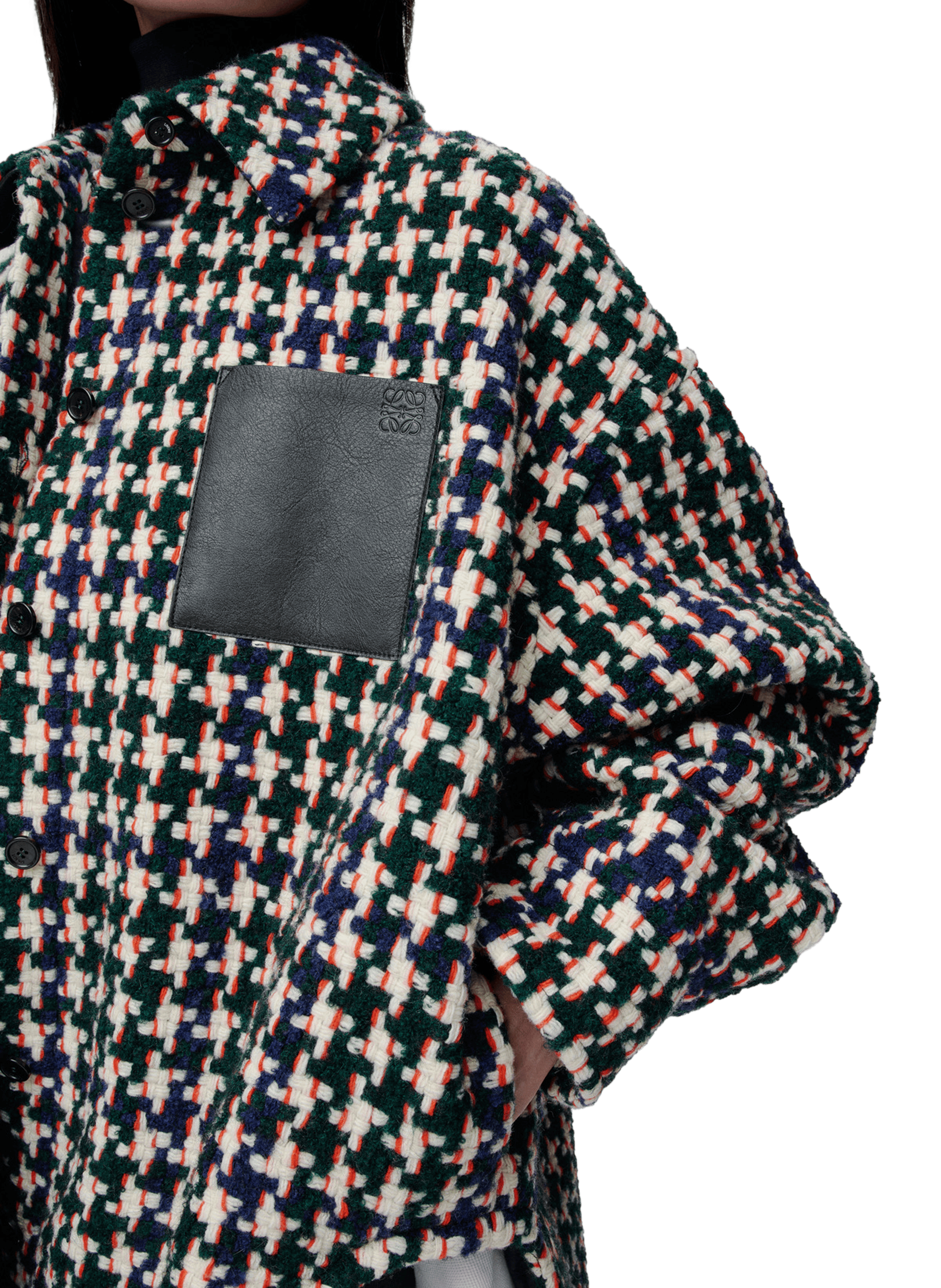 Surchemise à motifs en laine mélangée LOEWE Multicolore