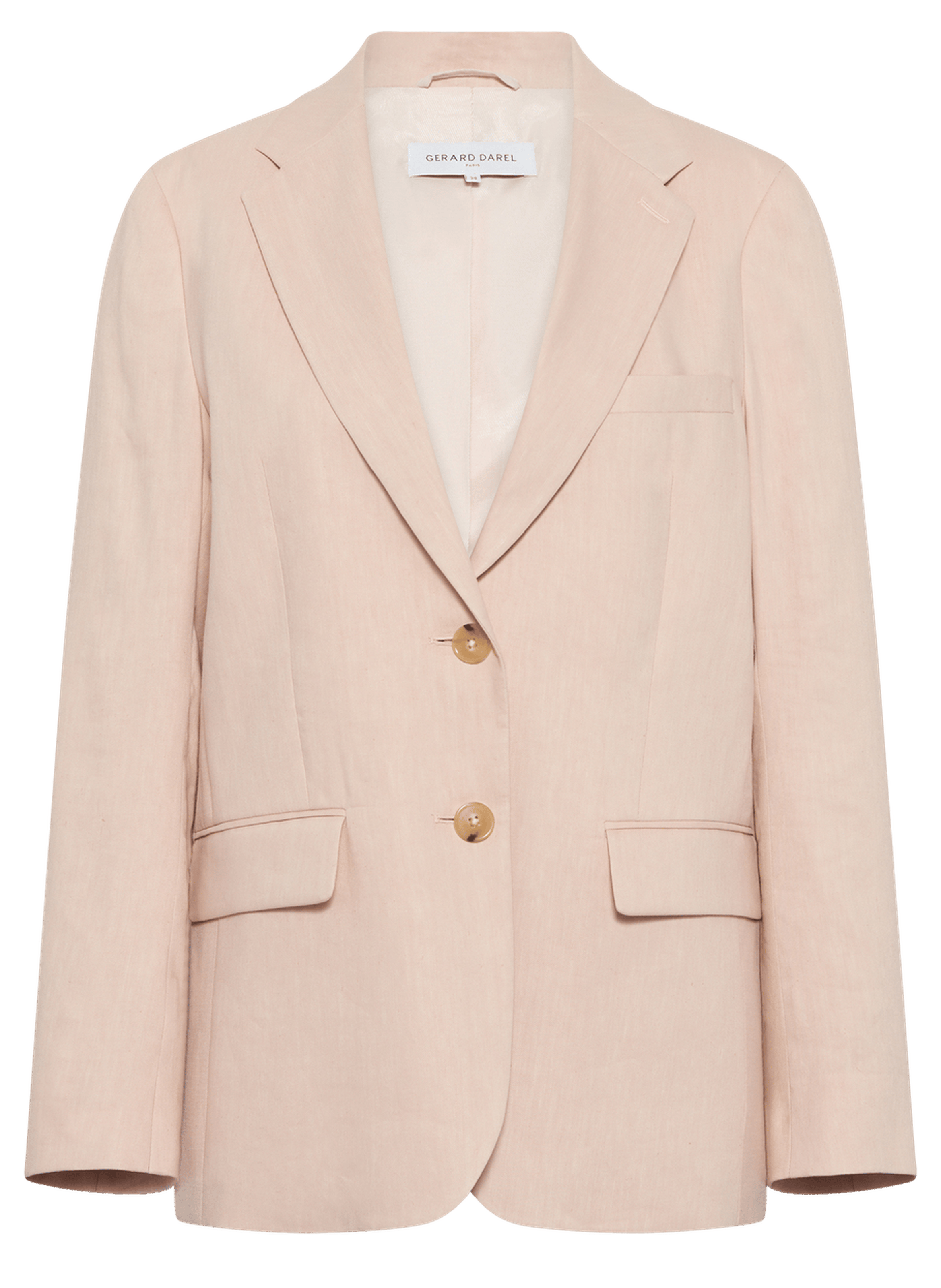Veste de tailleur en lin mélangé - tazia GERARD DAREL Beige