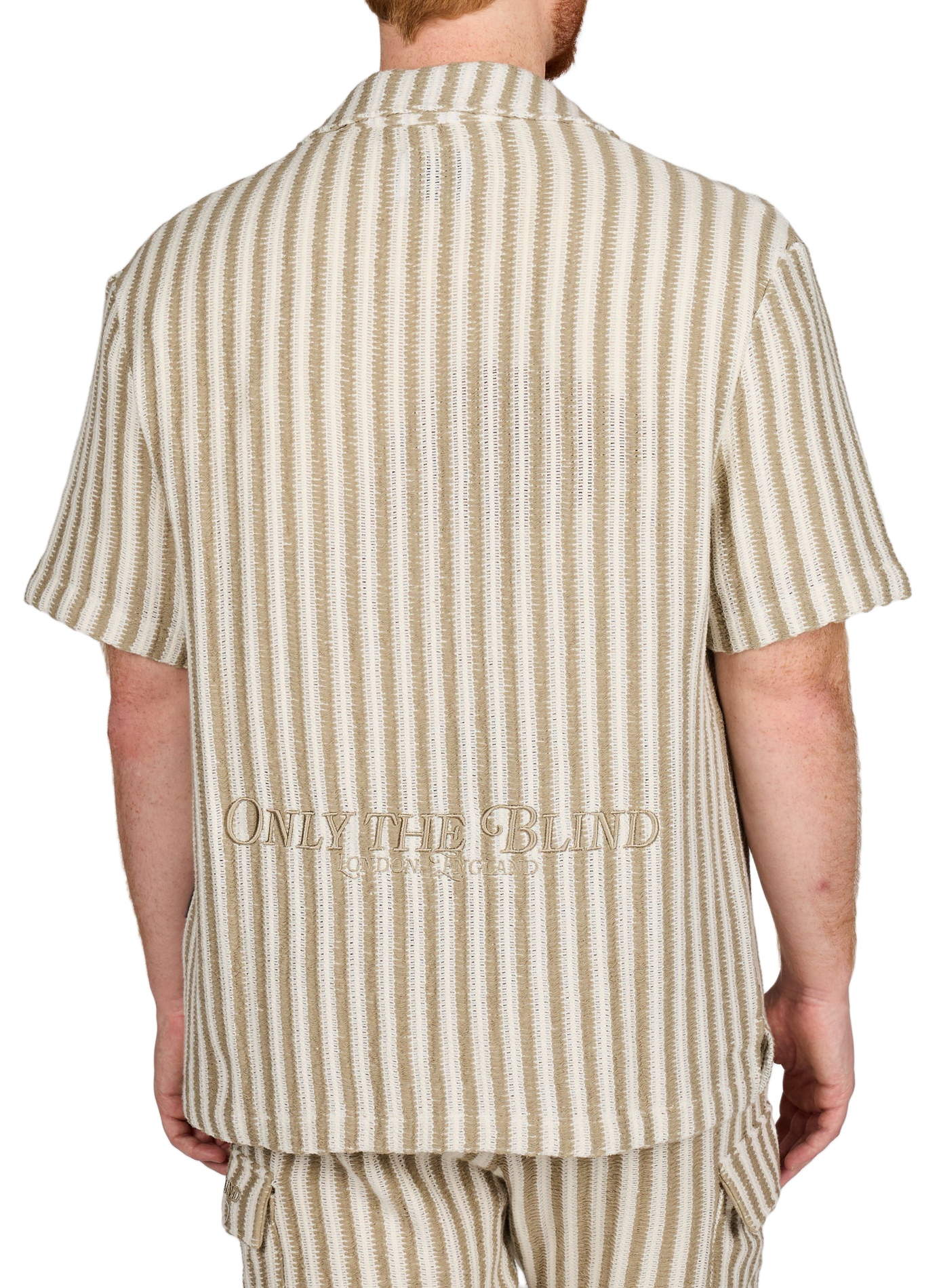 Short-sleeved cotton crochet shirt ONLY THE BLIND Multicolour