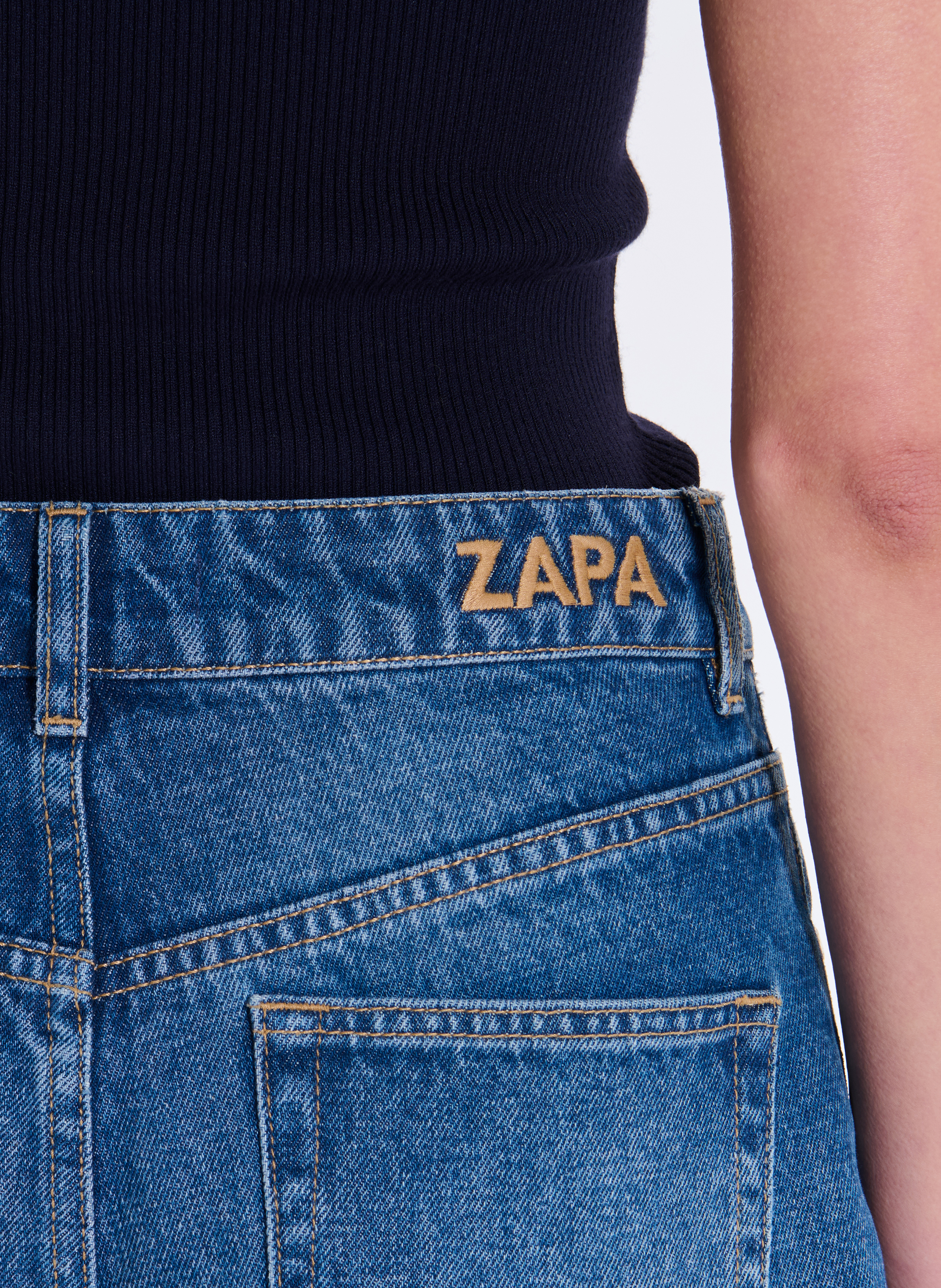 Jeans  bermuda ZAPA Bleu