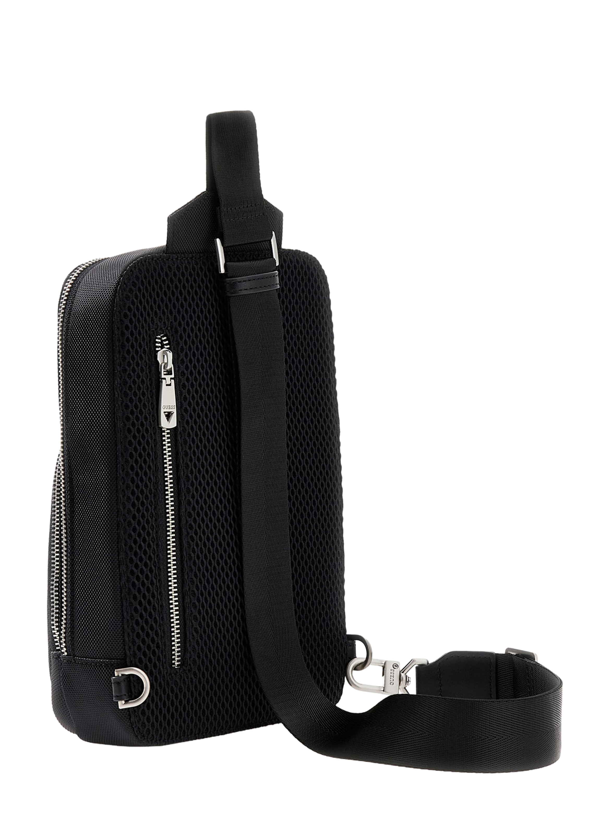 Sac à bandoulière effet cuir GUESS Noir