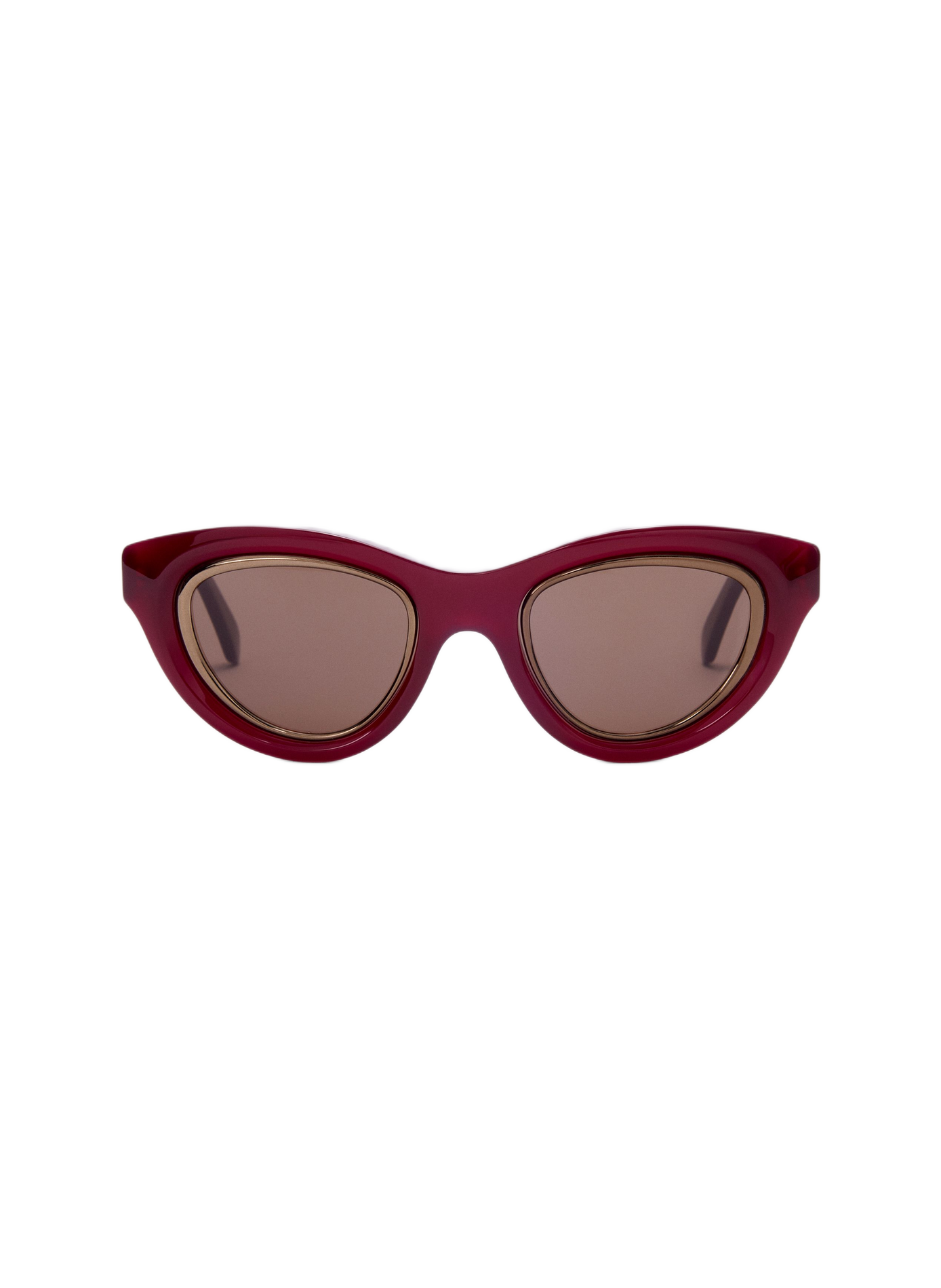 Lunettes de soleil Mini Anagram Cateye LOEWE Rouge