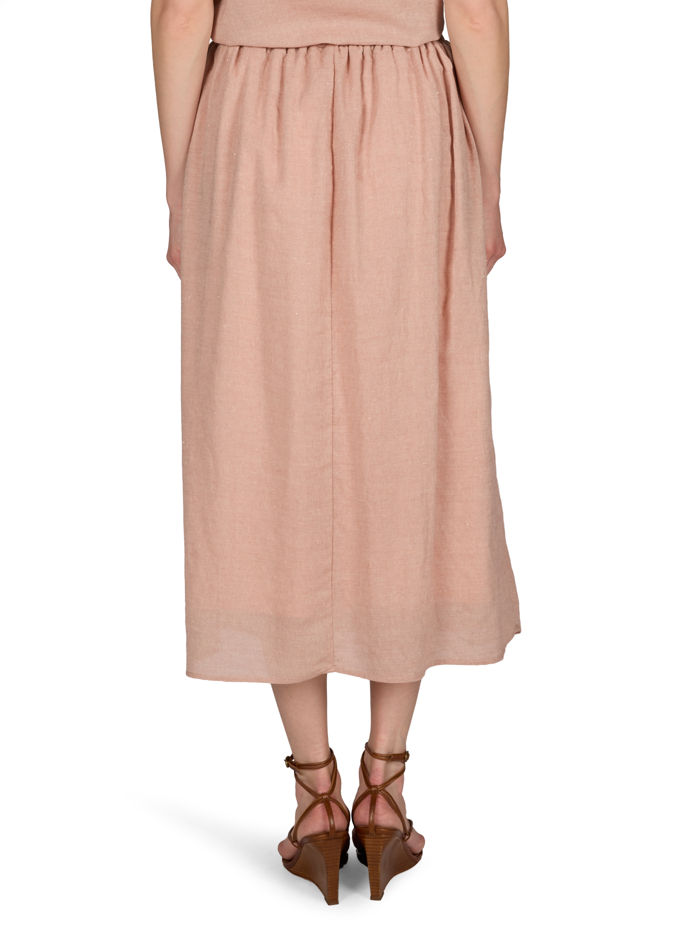 Méliora midi skirt in blended cotton ARTLOVE Pink