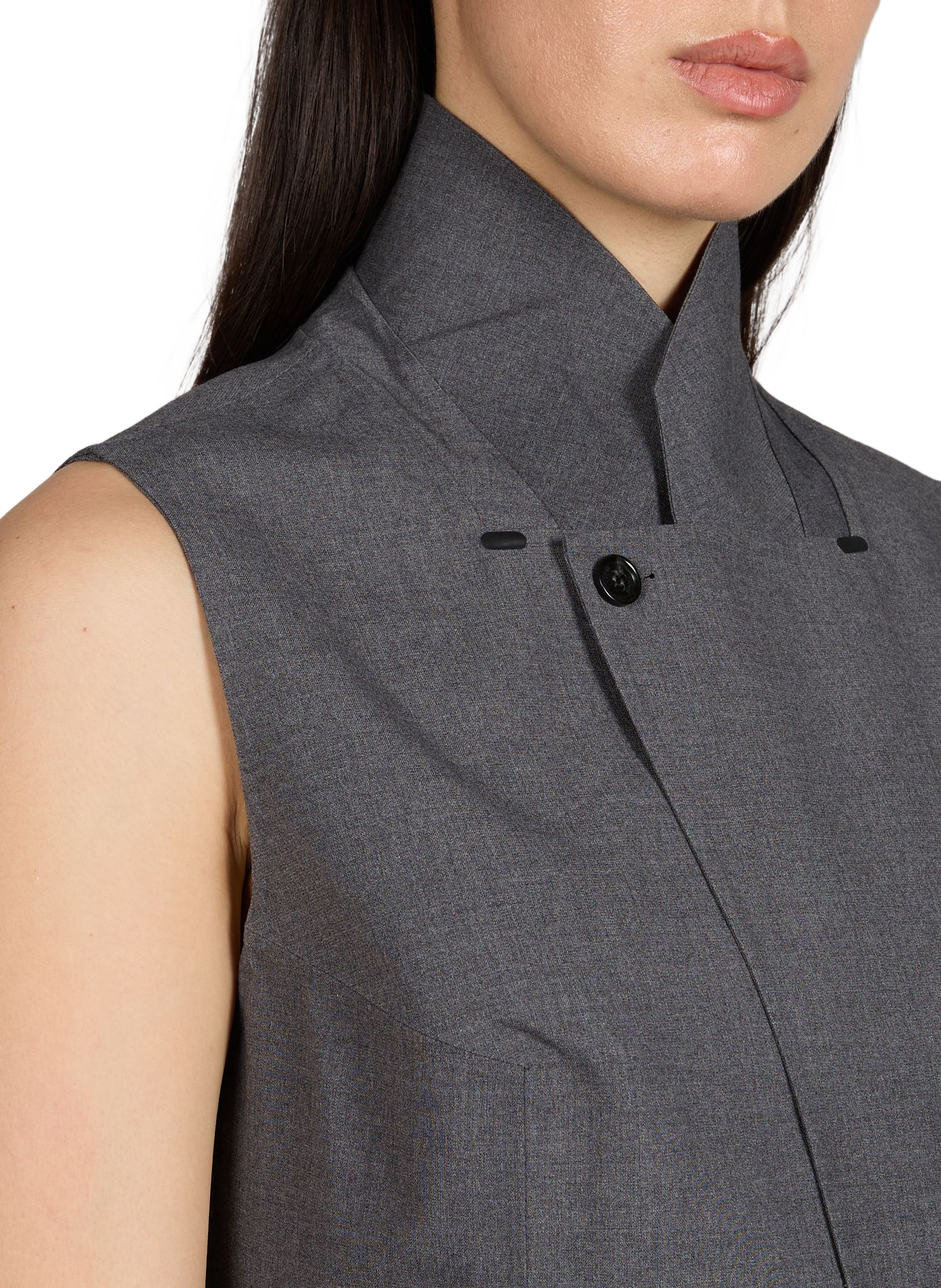 Sleeveless high-neck vest COPERNI Grey