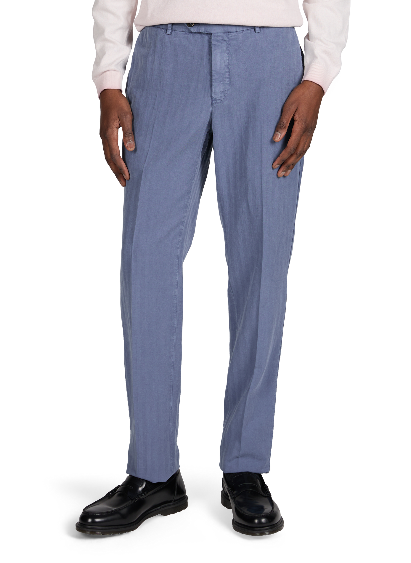Trousers with ties PT01 Blue