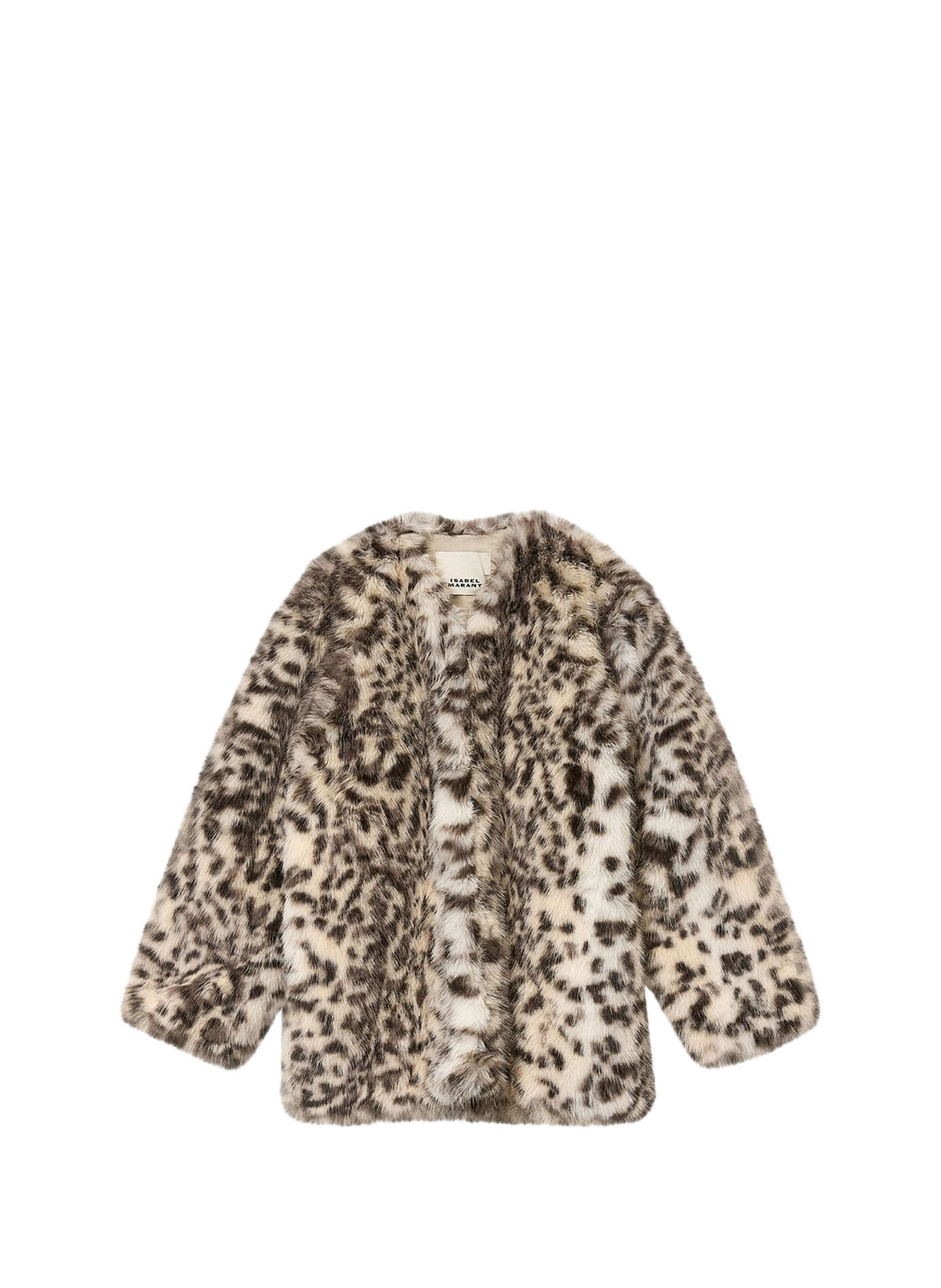 Short Aglae faux fur coat ISABEL MARANT Multicolour