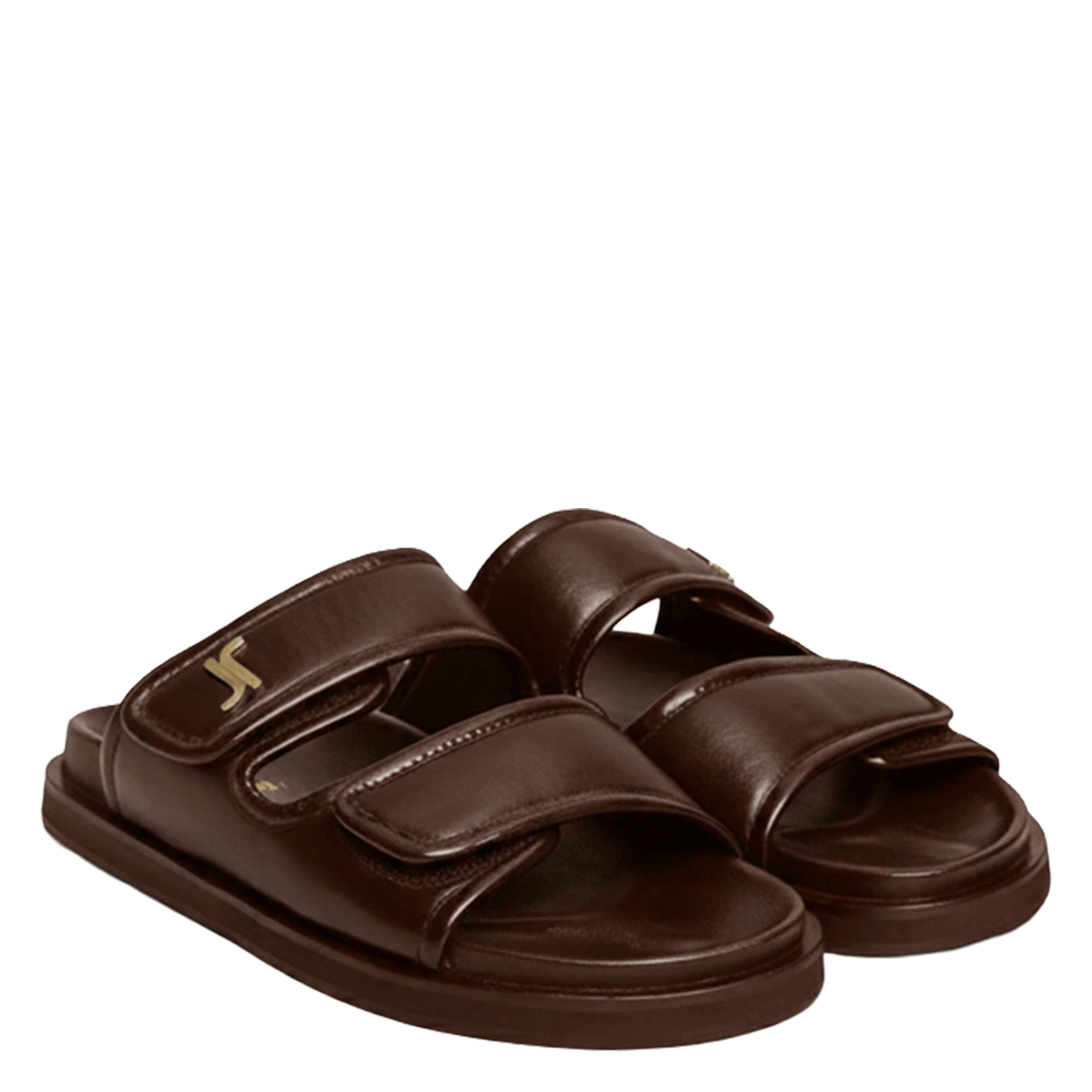 Sandales plates en cuir win | Marron JONAK Femme