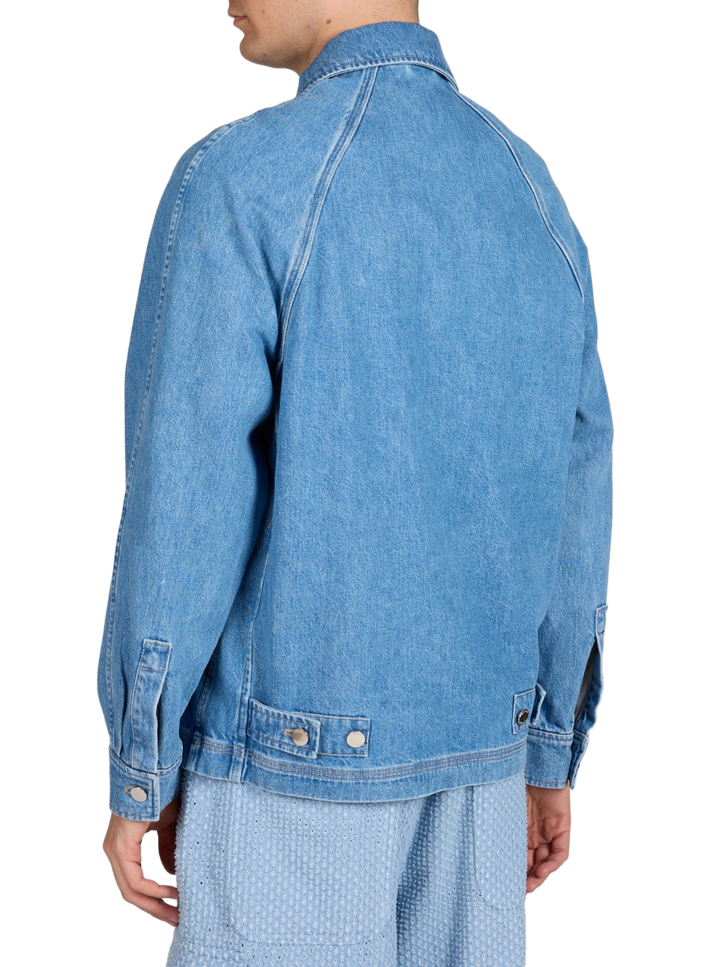 Jas met ritssluiting van katoenen denim CLOSED Blauw