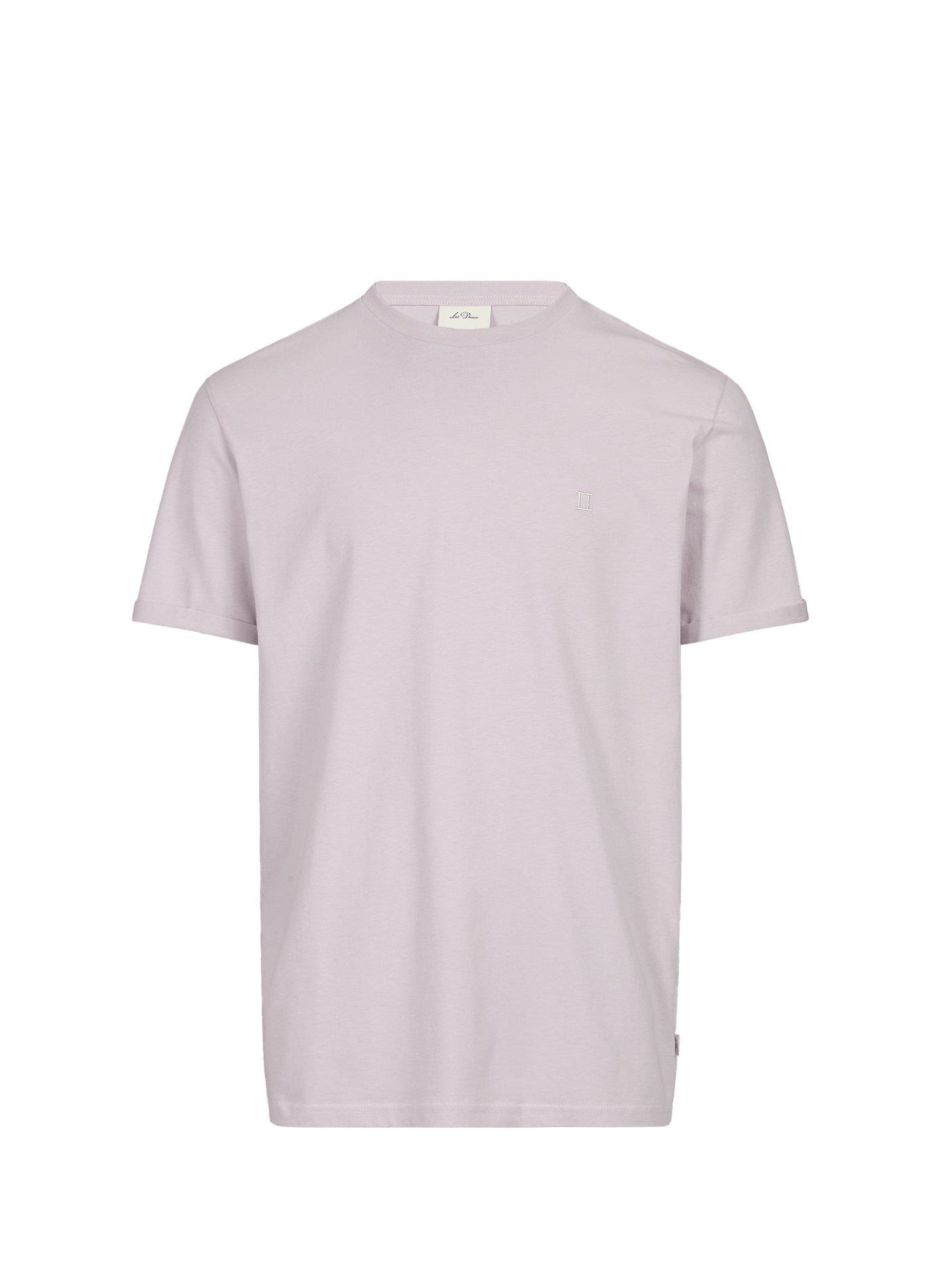 Straight embroidered cotton t-shirt LES DEUX Purple