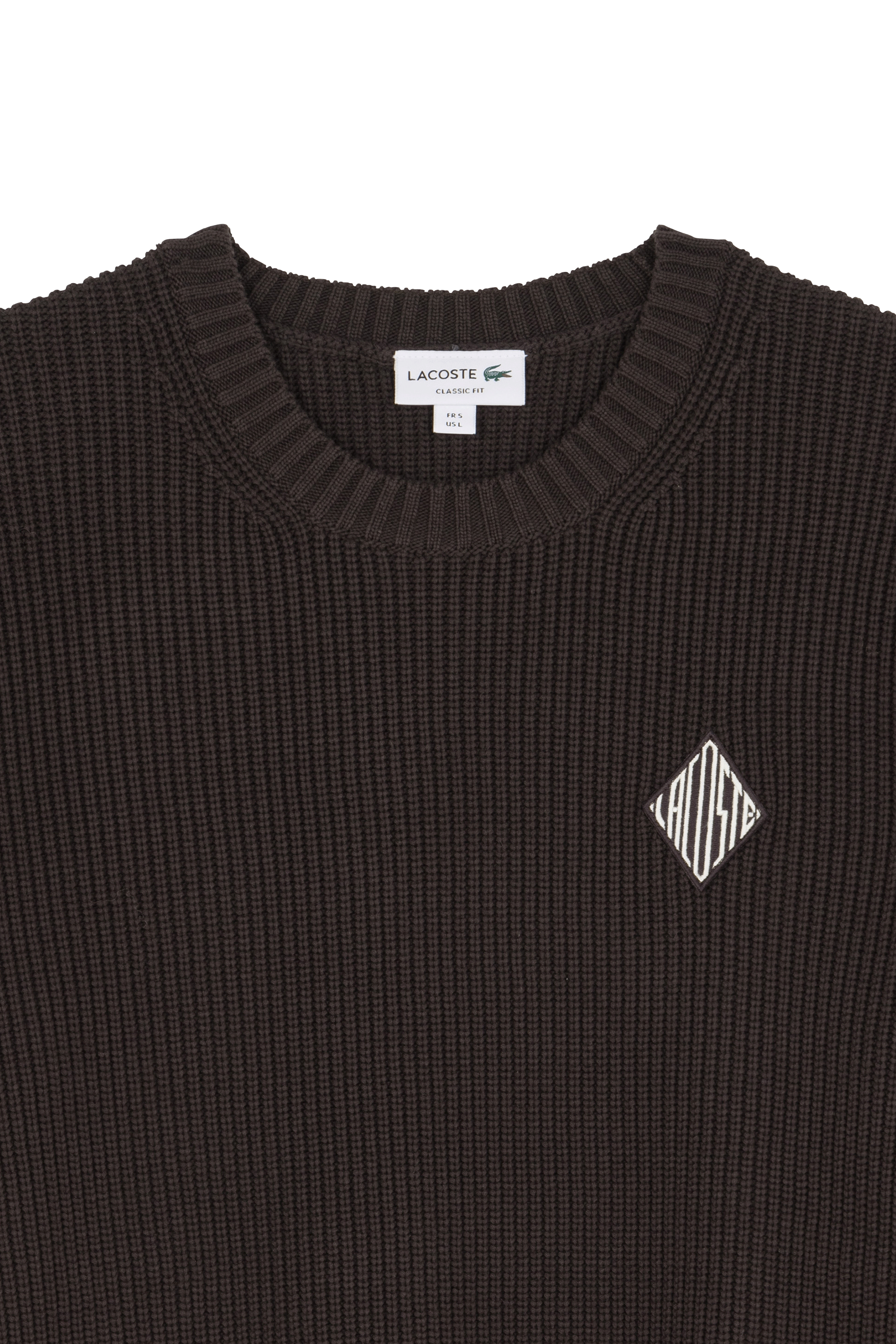 Pull tricot LACOSTE Marron