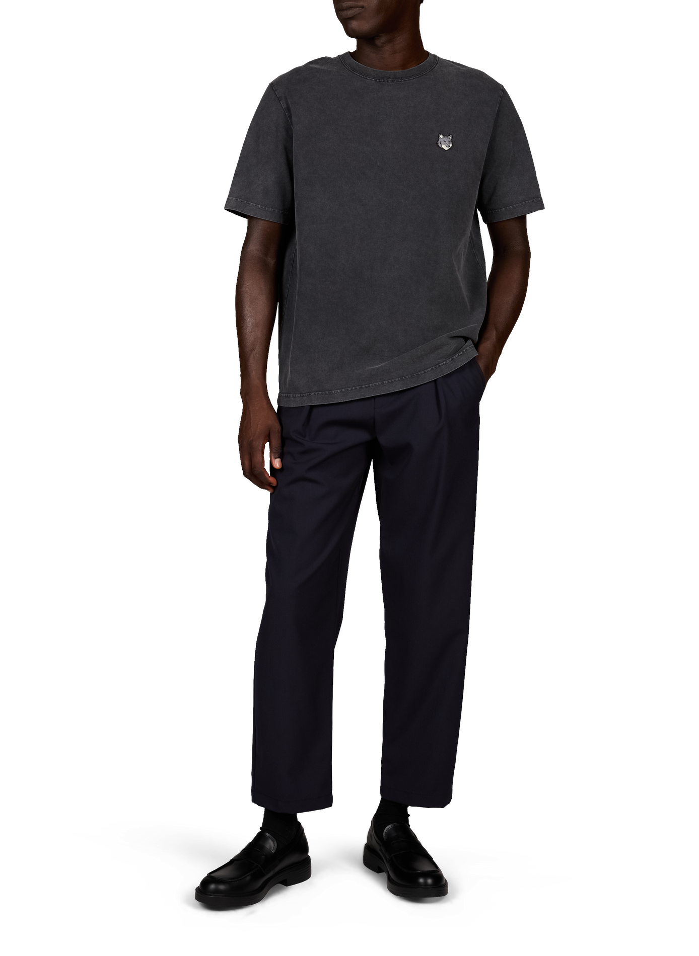 Rechte broek van gemengde wol A.P.C. Blauw