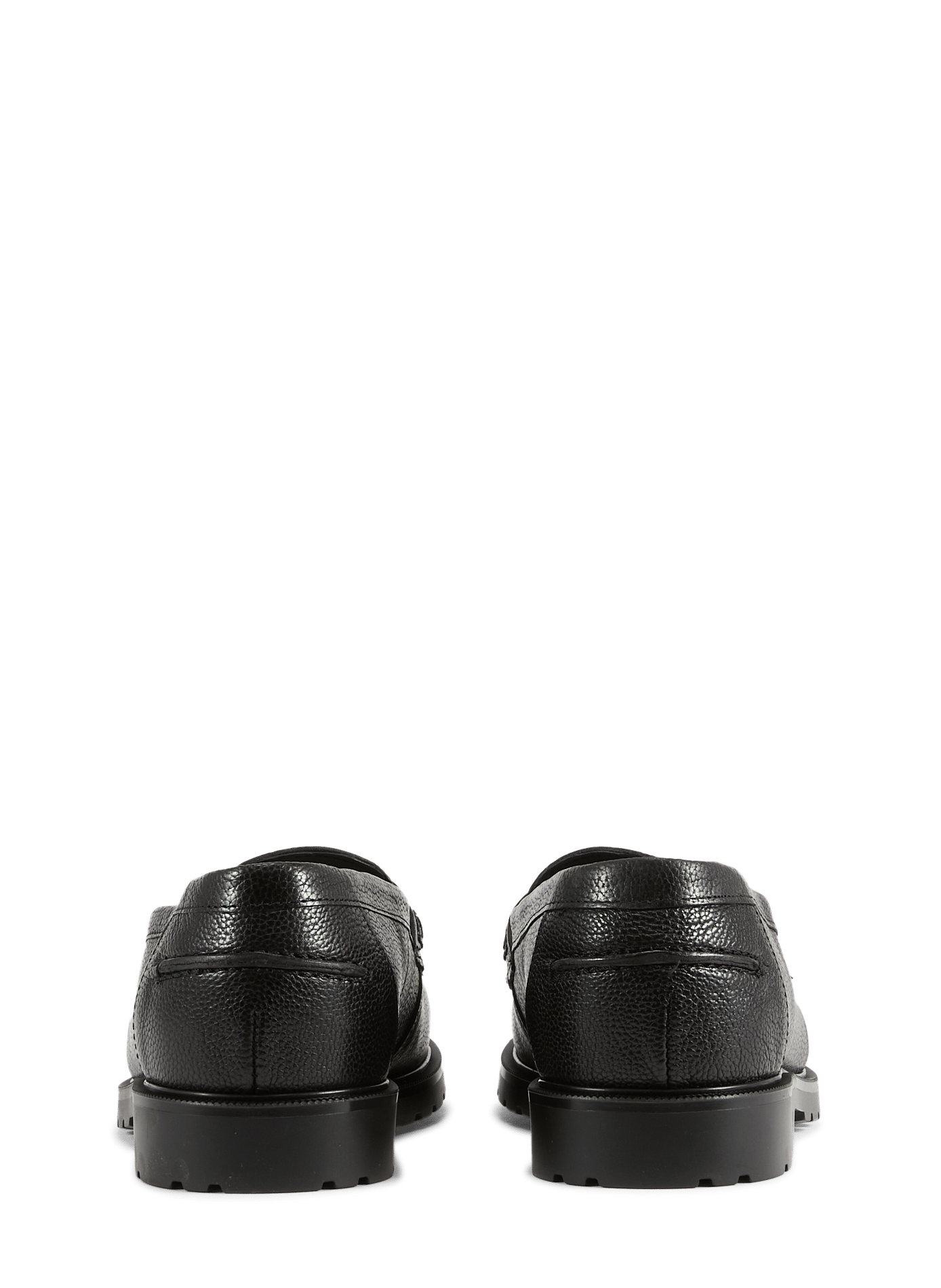 Leren mocassins met reliëf KLEMAN Zwart