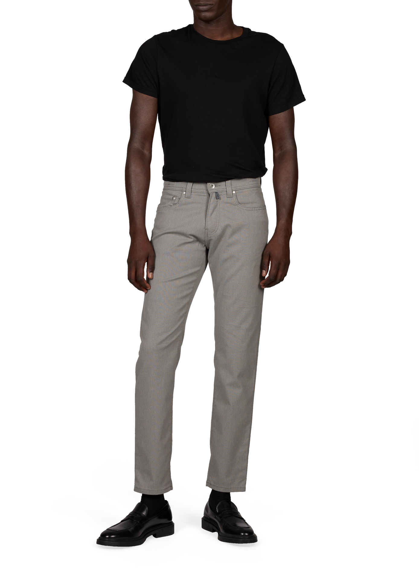 Slim-fit cotton-blend jeans PIERRE CARDIN Grey