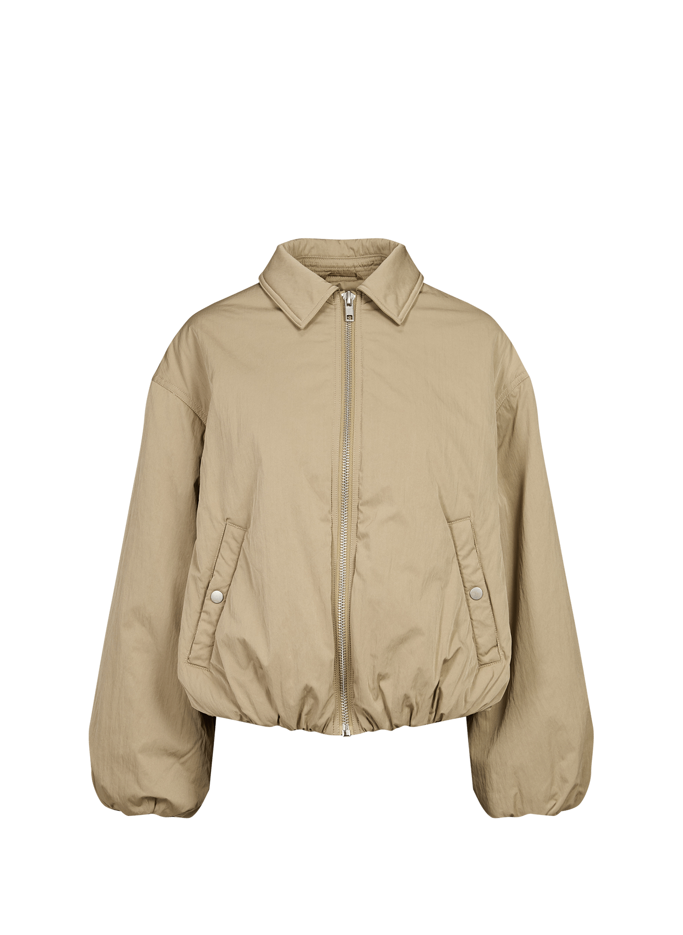 Oversized jacket with classic collar TOPSHOP Beige