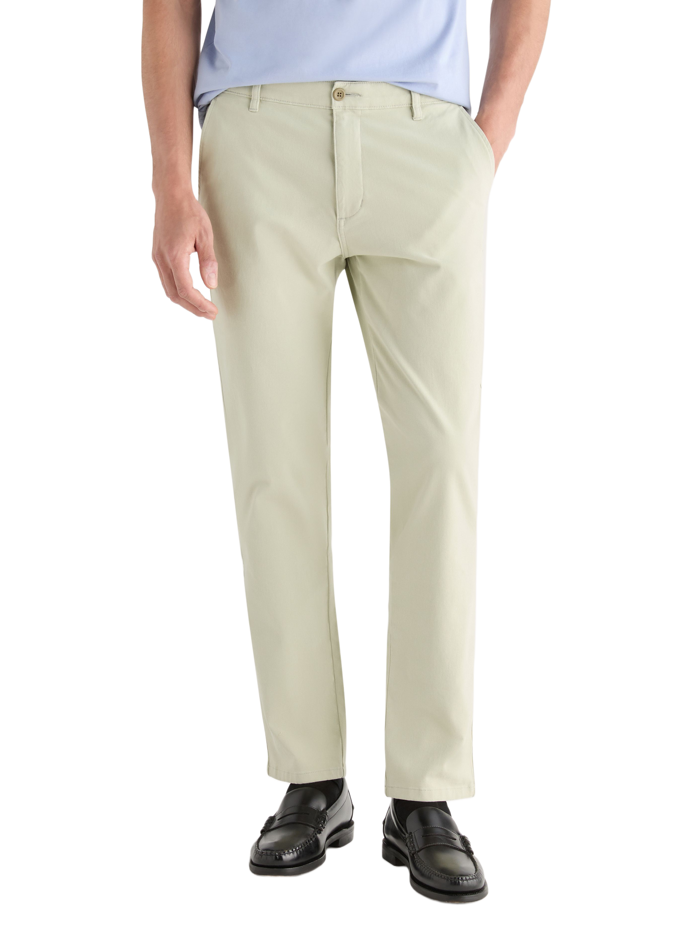 Pantalon chino slim en coton mélangé DOCKERS Beige