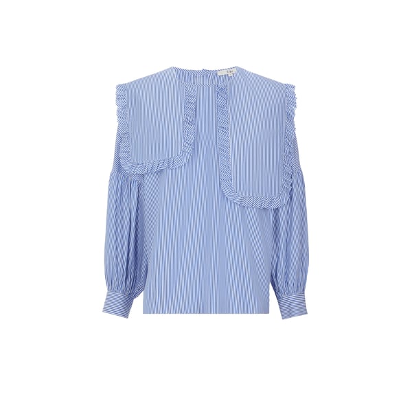 Blouse à rayures en coton