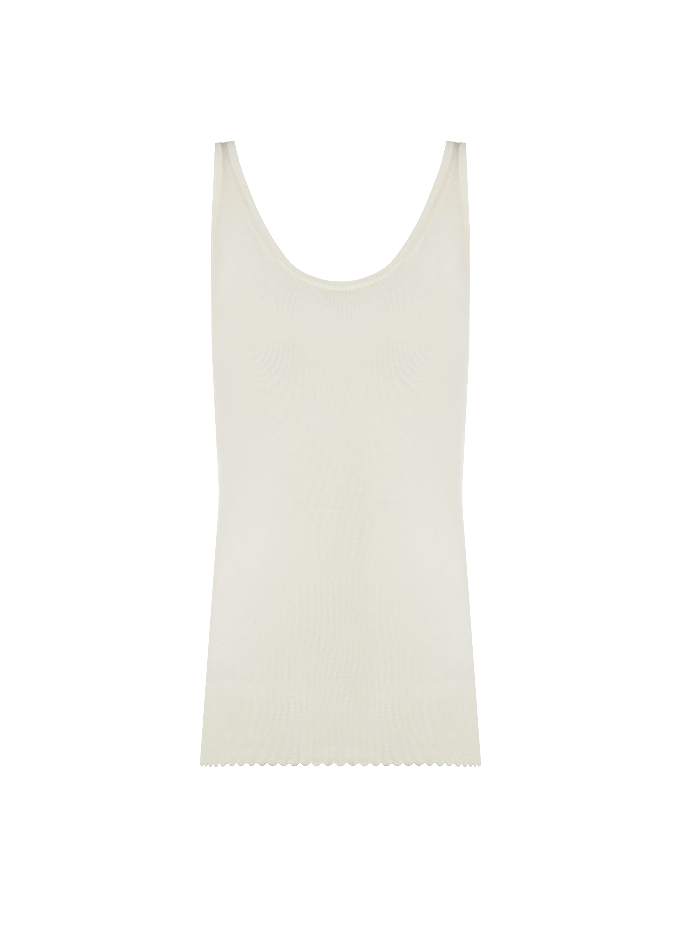 Top sans manches en laine