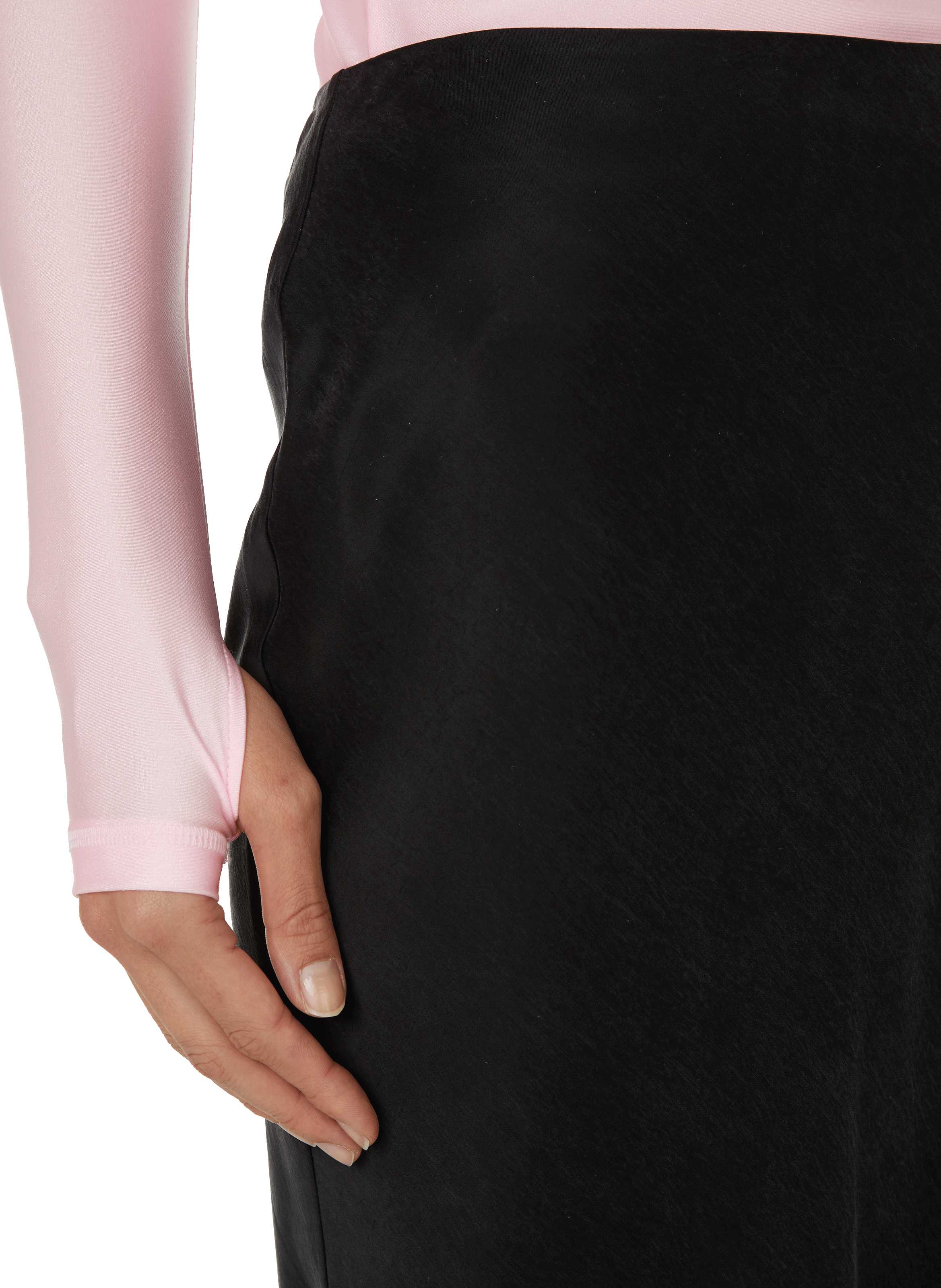 Jupe coupée en biais CAES Noir