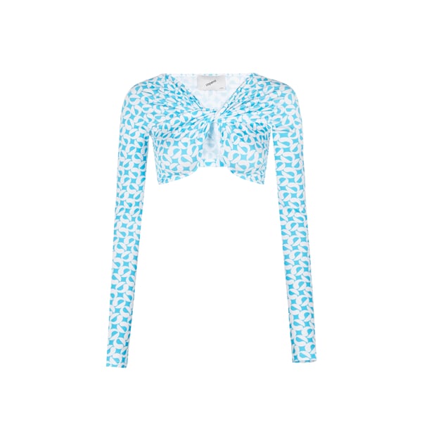 Top Criss-cross court monogrammé