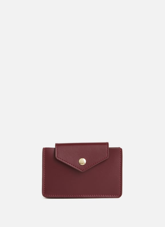 Porte-cartes en cuir Rouge by SAISON 1865 SAISON 1865 Porte-cartes en cuir Rouge