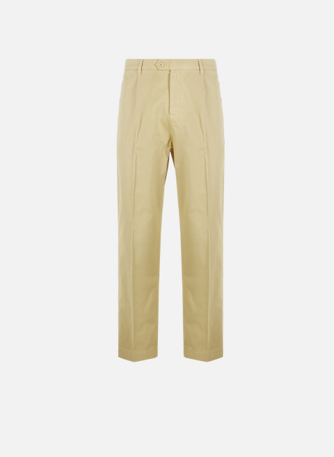 Straight cotton pants YellowHARRIS WILSON 