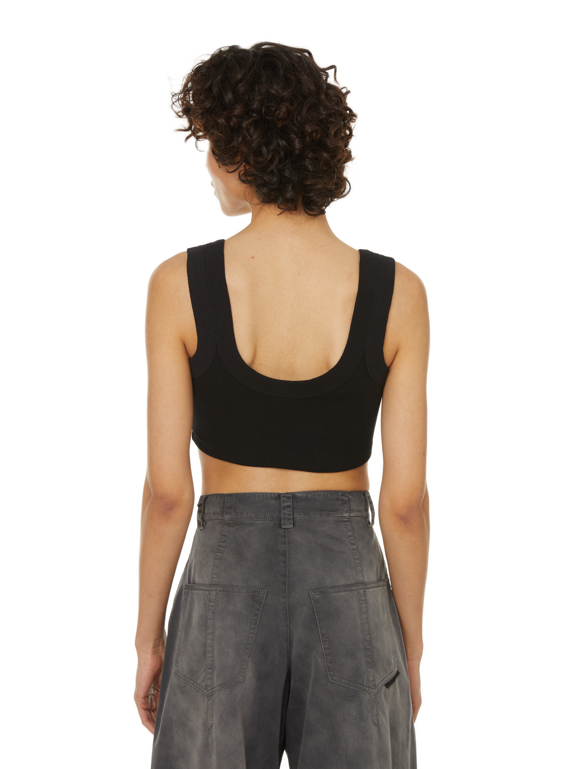 Brassière côtelé ALEXANDER WANG Noir