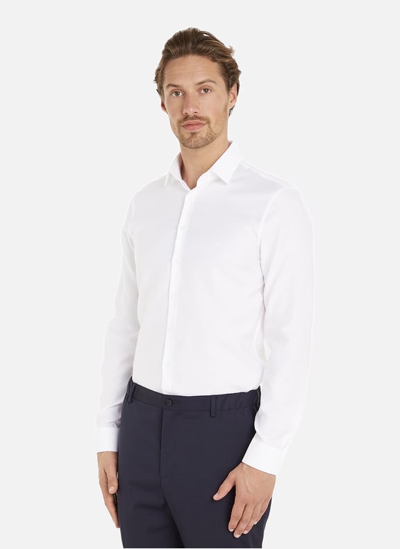 Chemise en coton Blanc by CALVIN KLEIN CALVIN KLEIN Chemise en coton Blanc