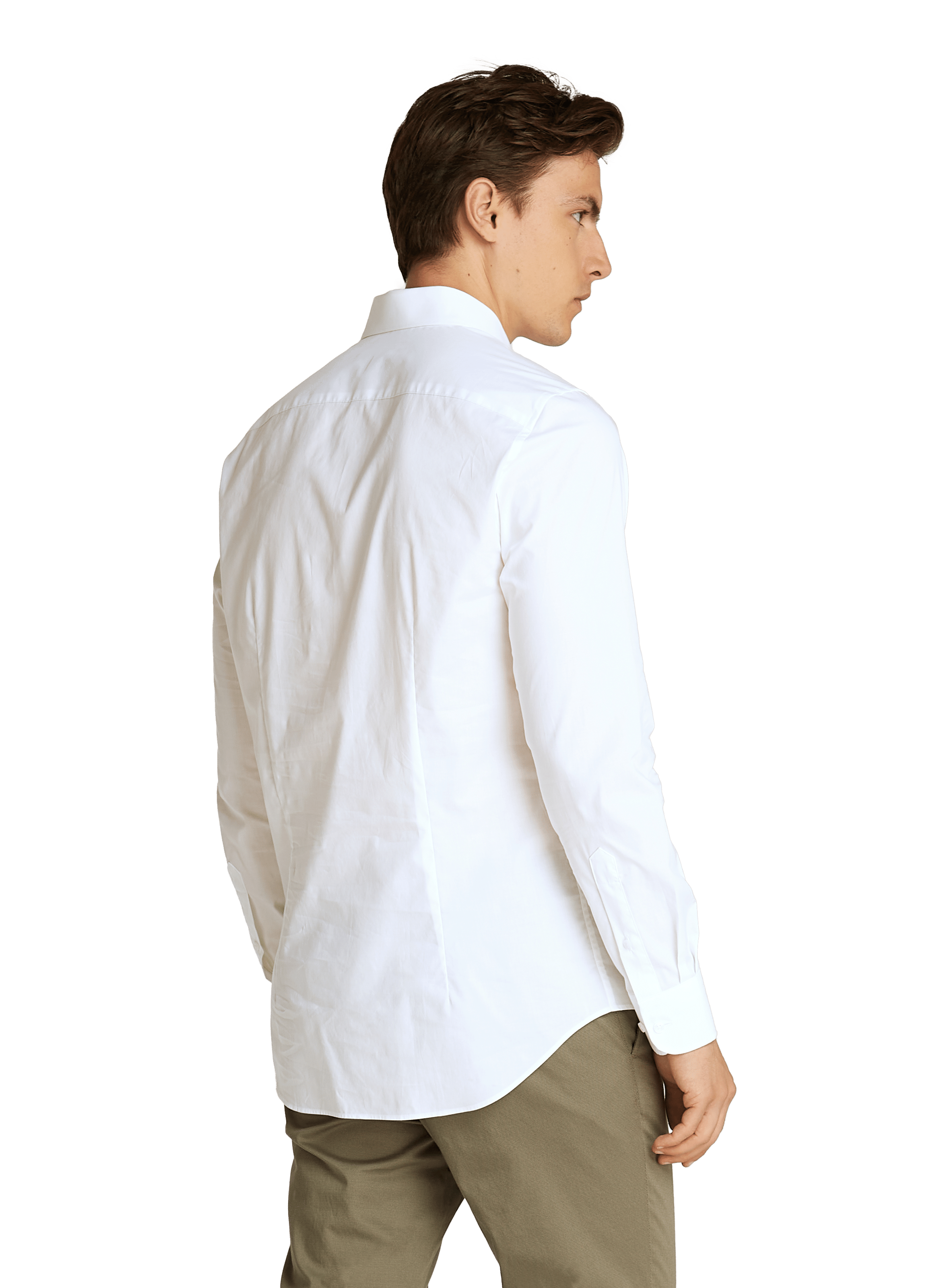 Fitted cotton shirt TOMMY HILFIGER White