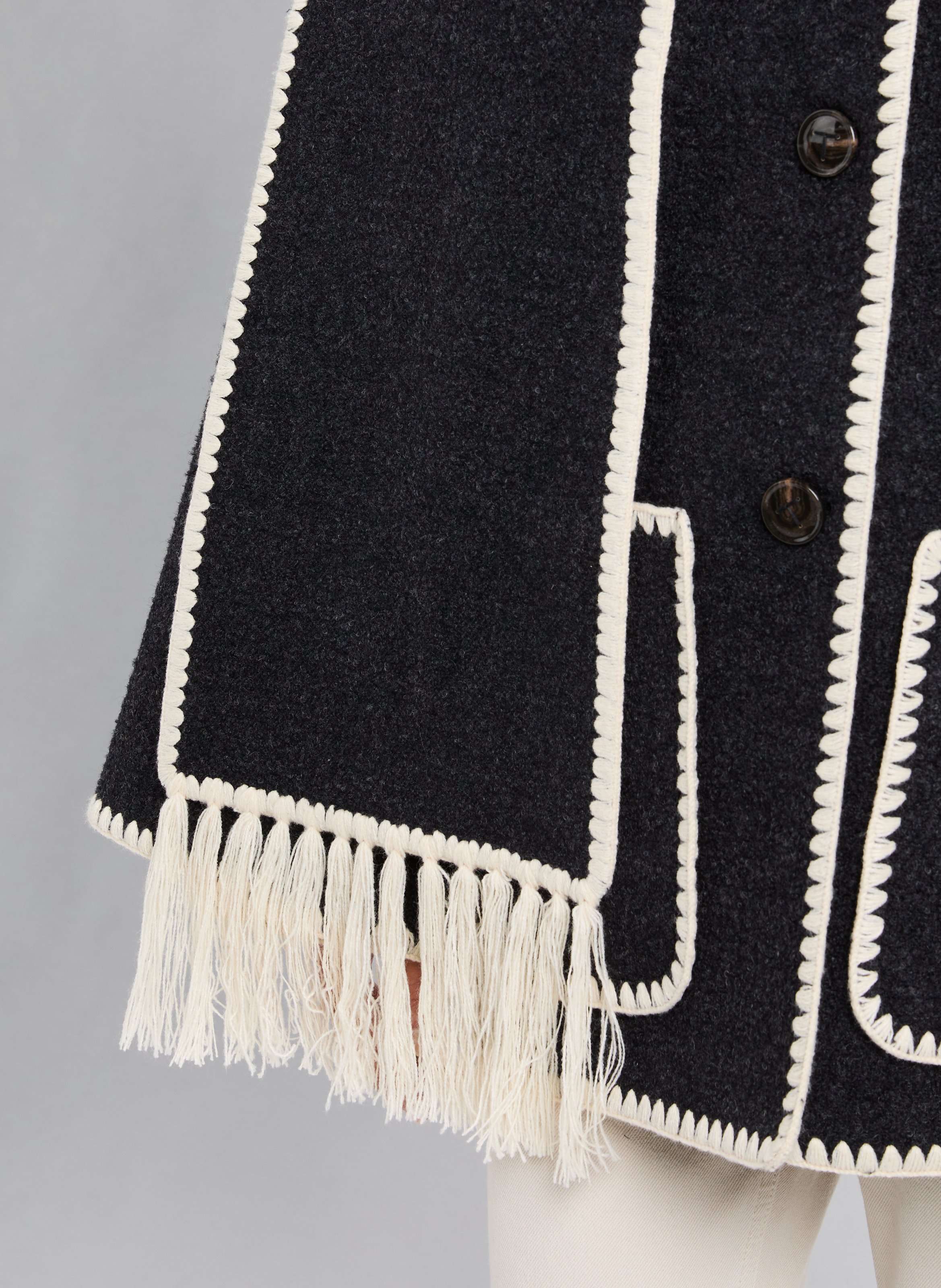 Wool vest TOTEME Grey