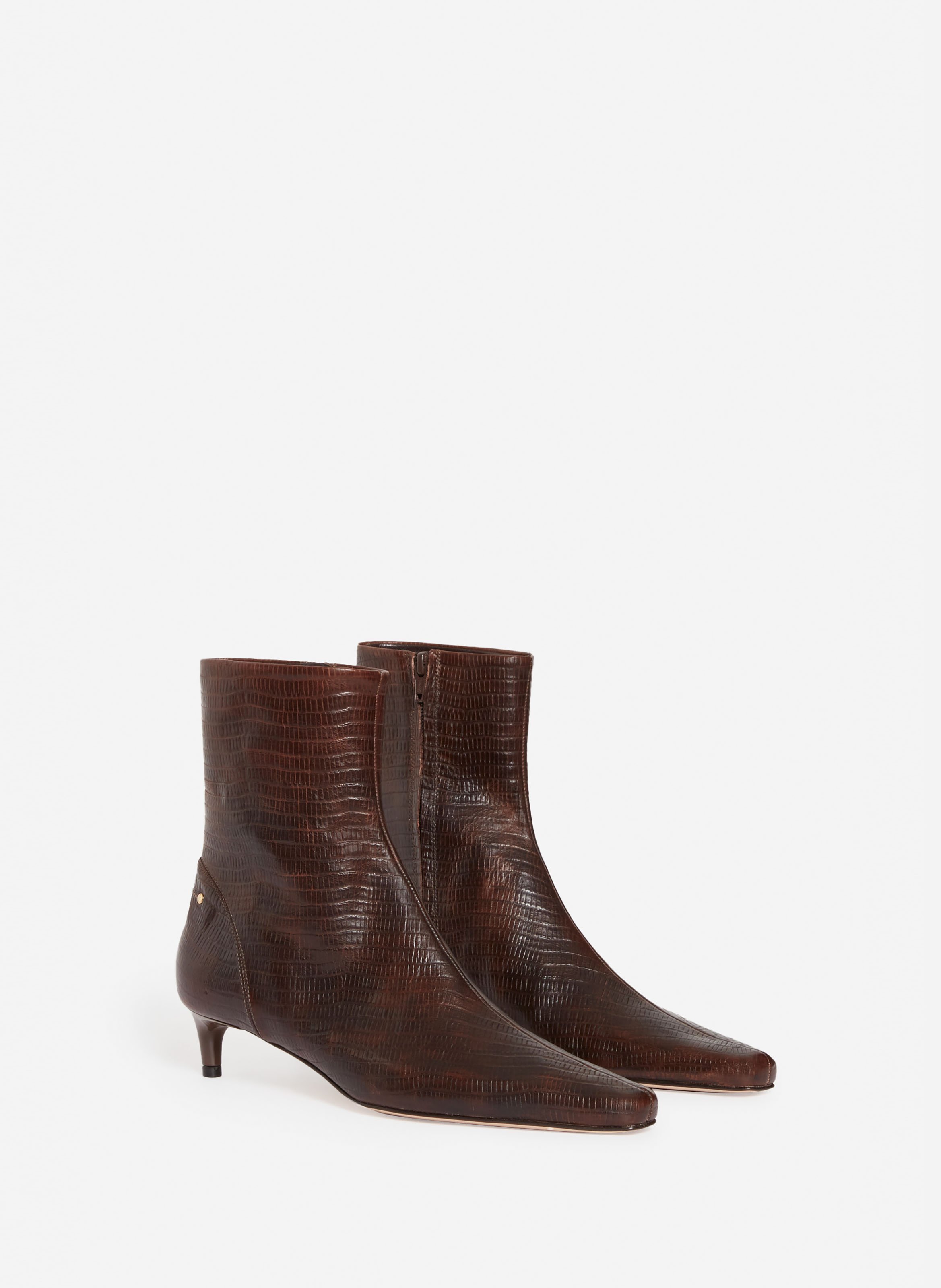 Bottines cuir marron daily VANESSA BRUNO Marron